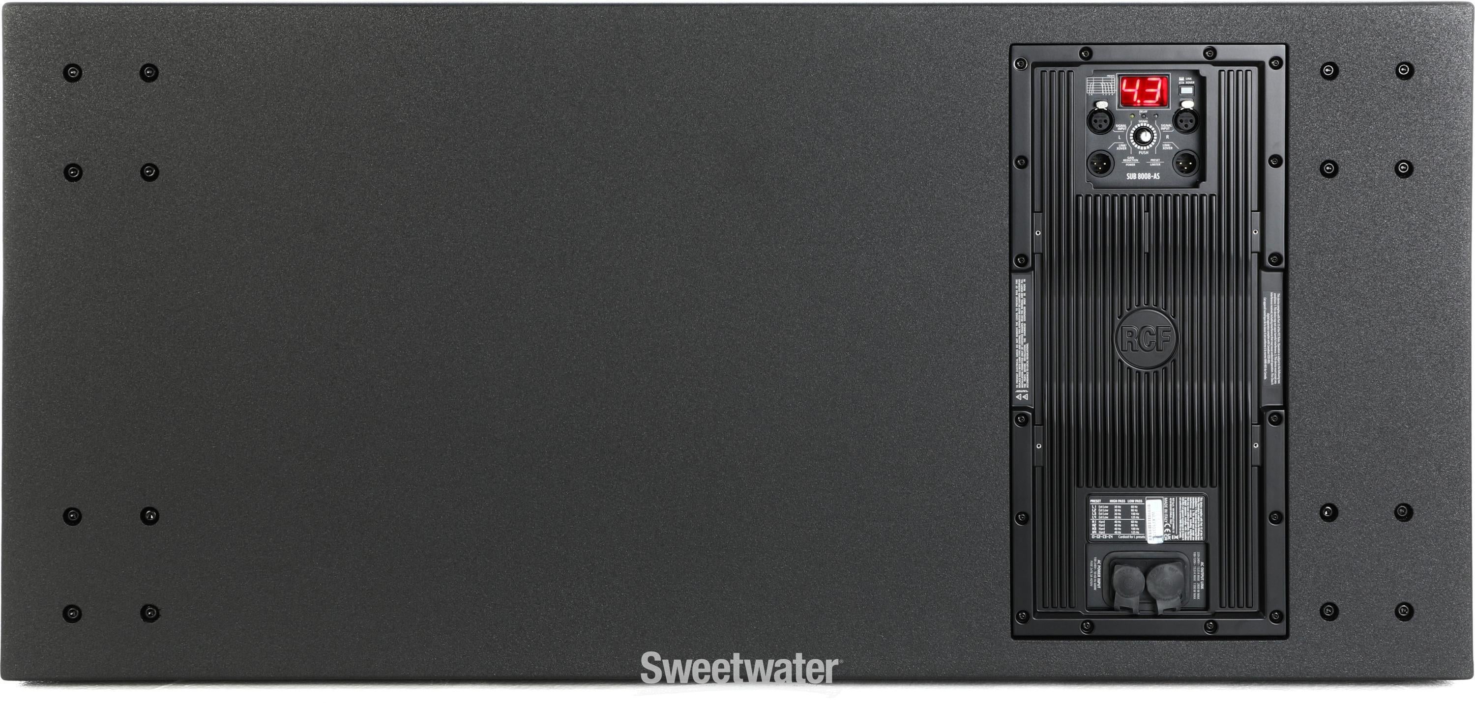 RCF SUB 8008-AS 4,400W 2 x 18-inch Powered Subwoofer