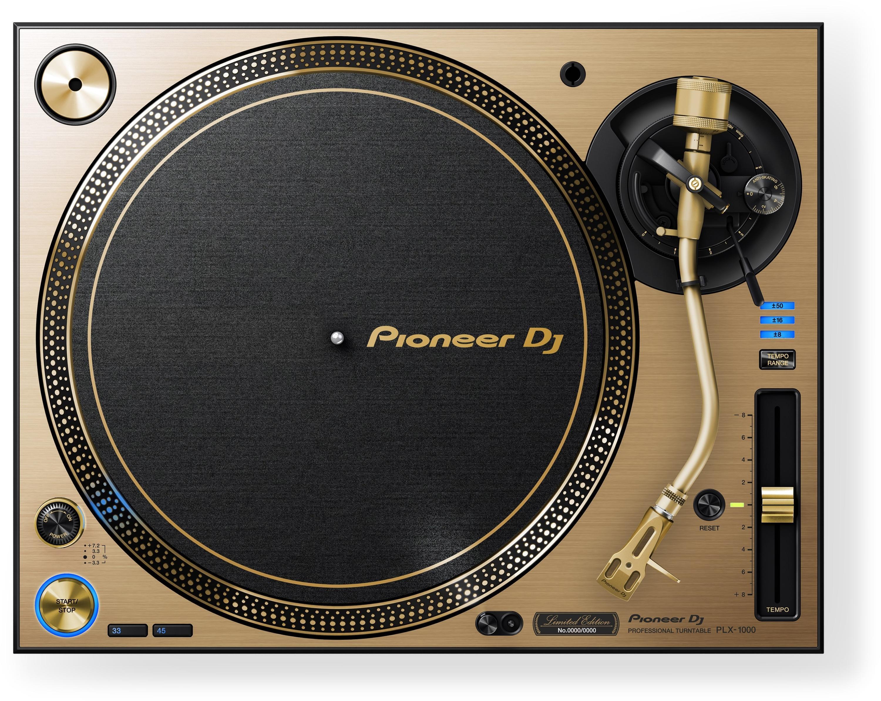 Pioneer DJ PLX-1000 Professional Turntable - Limited Edition Gold