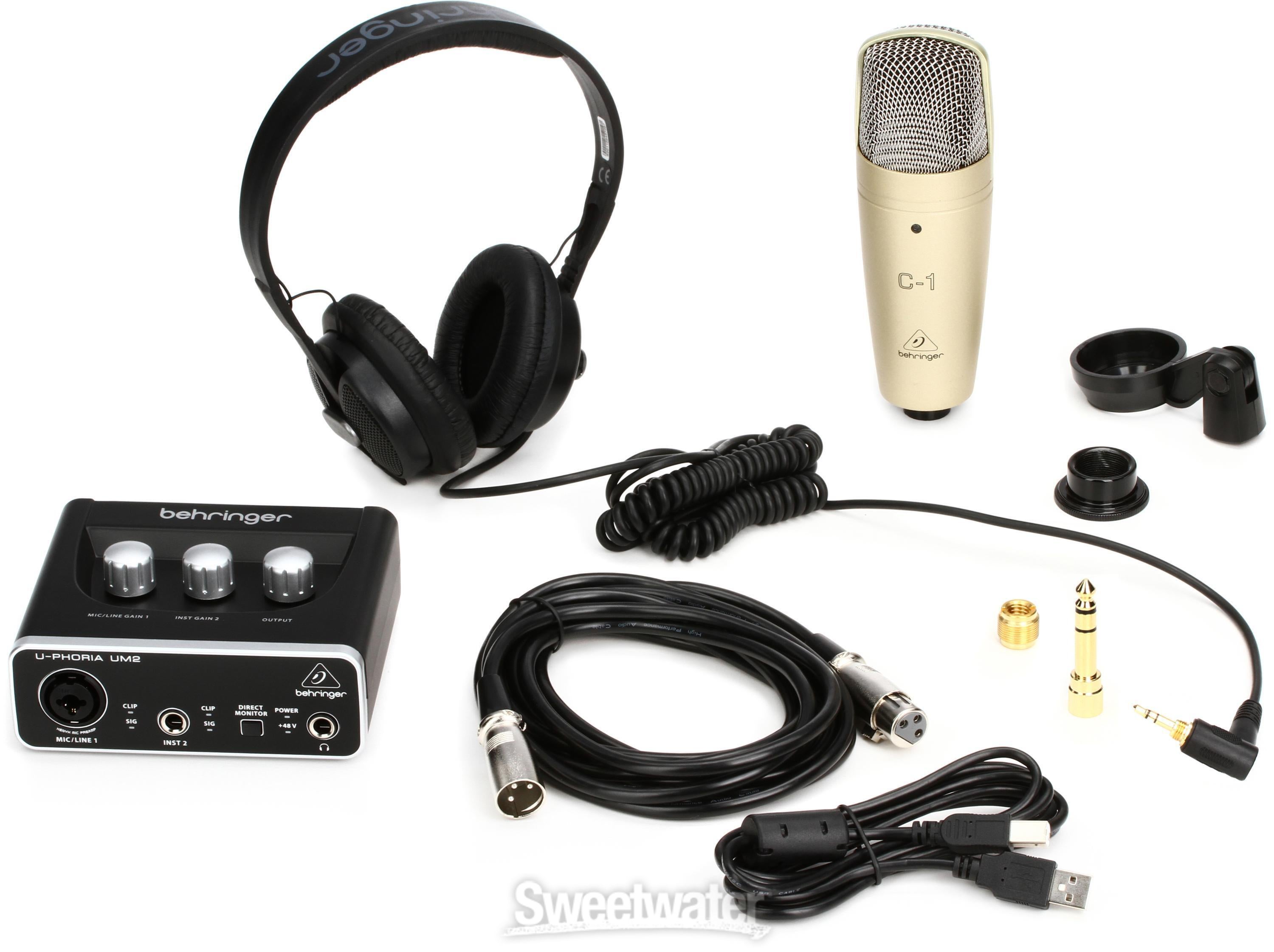 Behringer U-Phoria Studio Recording/Podcasting Bundle | Sweetwater