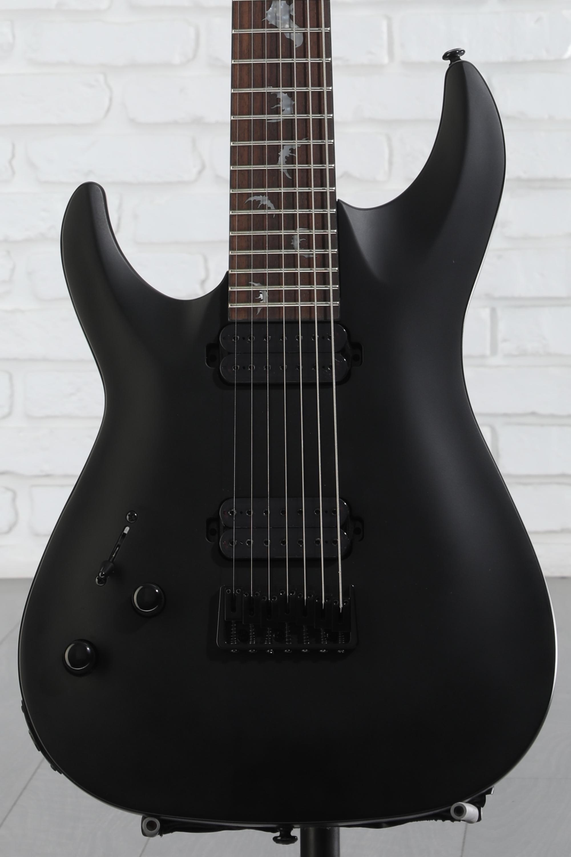 Schecter Damien-7 SBK Left-handed Electric Guitar - Satin