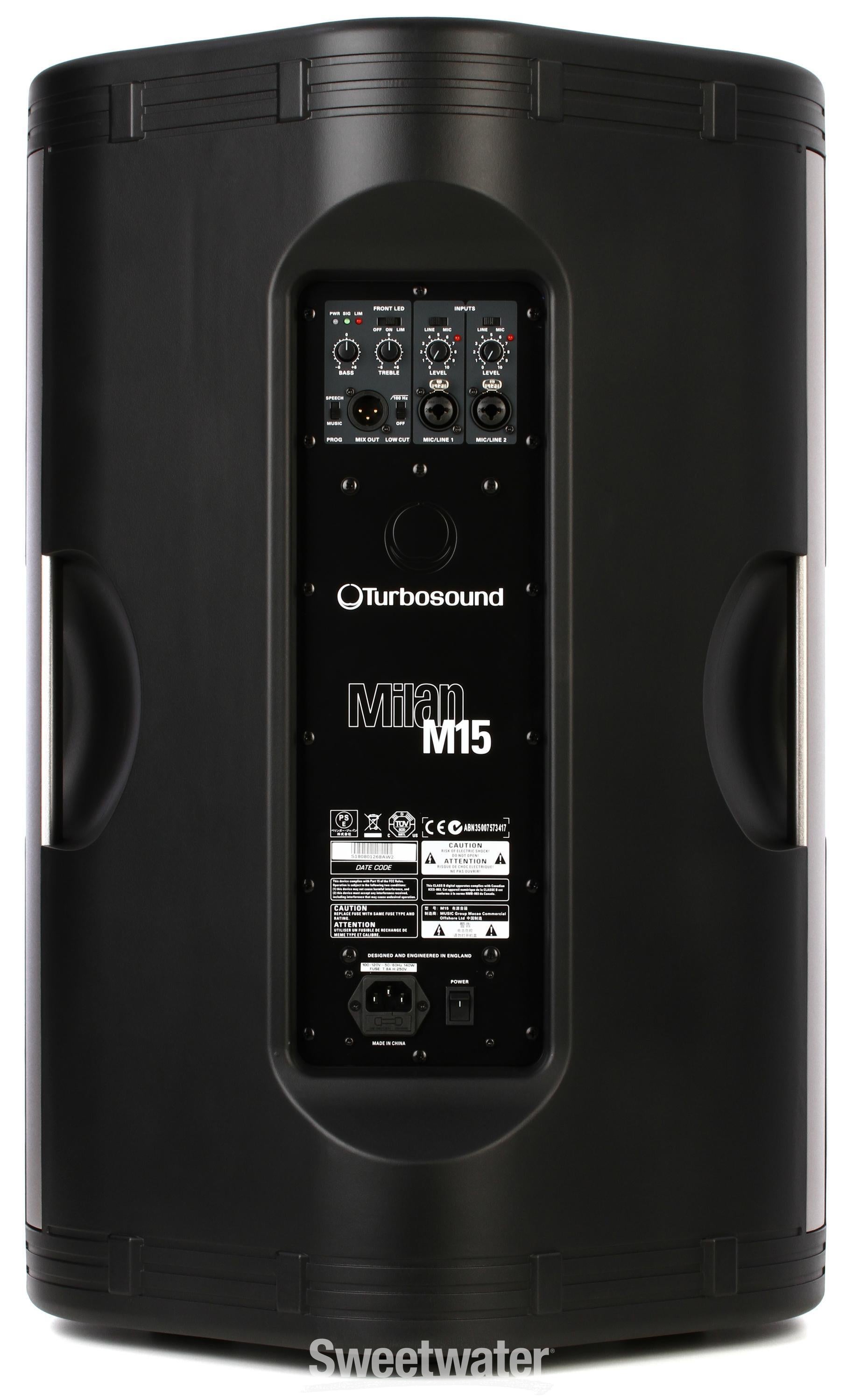 【領収書発行】　Turbosound　Milan M15　スピーカー 音響 機材 領収書発行】 Turbosound Milan M15 スピーカー 音響 機材