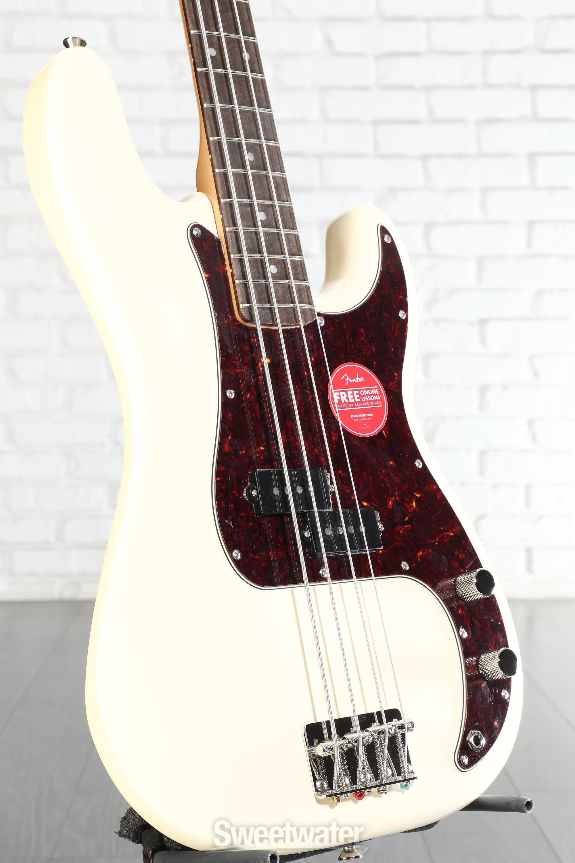 Squier Classic Vibe '60s Precision Bass - Olympic White | Sweetwater