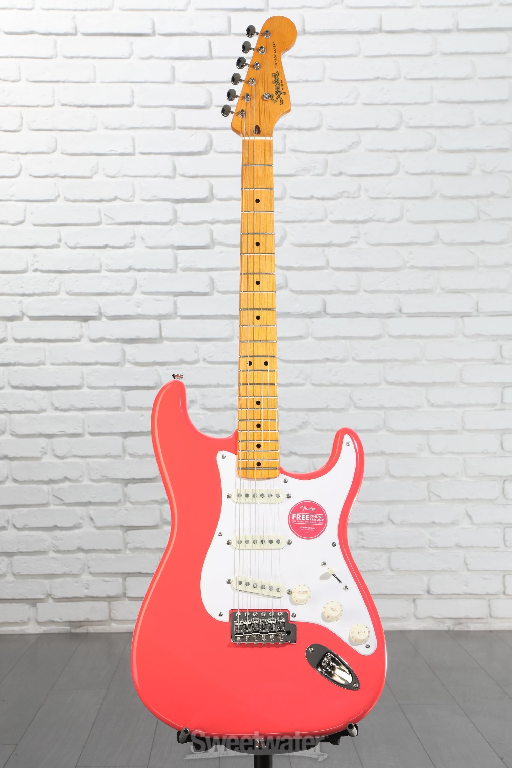 ギター squier classic vibe festa red Squier Classic Vibe '50s Stratocaster - Fiesta Red | Sweetwater