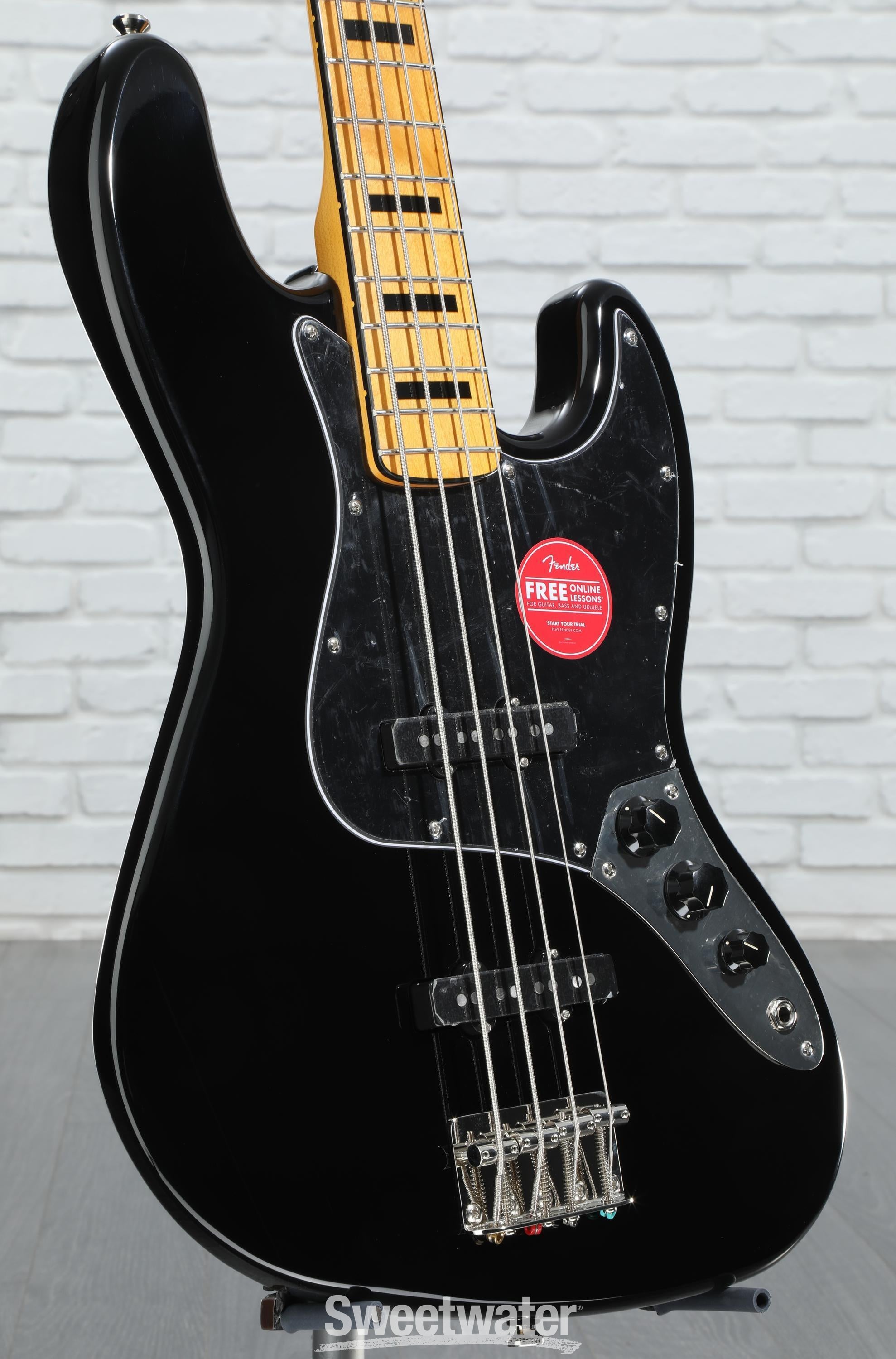 Squier Classic Vibe '70s Jazz Bass - Black | Sweetwater