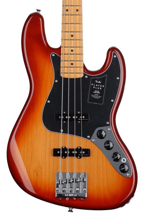 ベース fender Player Plus Jazz Bass Fender Player Plus Active Jazz Bass - Sienna Sunburst with