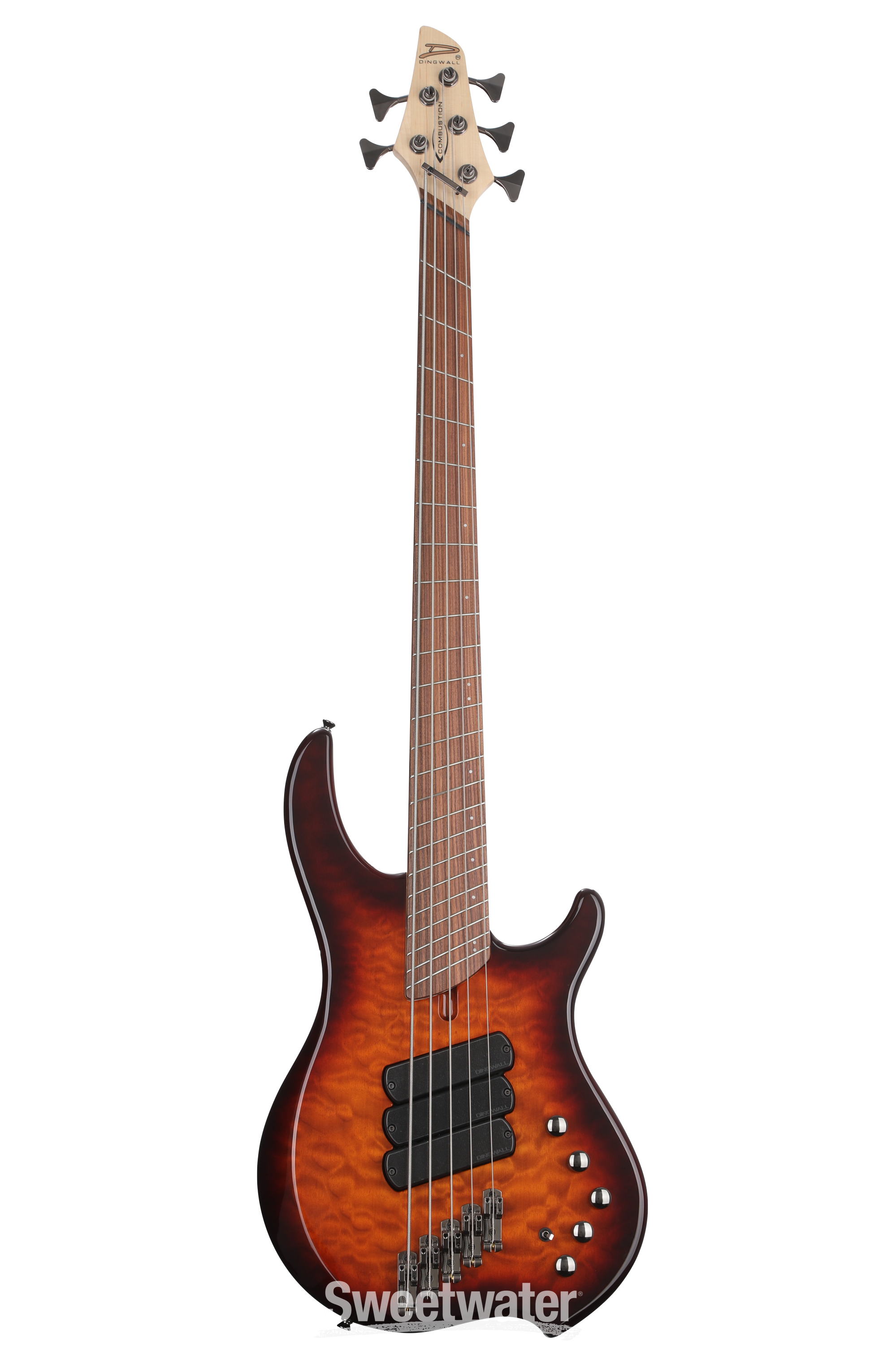 Dingwall Guitars Combustion 5-string Electric Bass - Vintage Burst with Pau Ferro Fingerboard