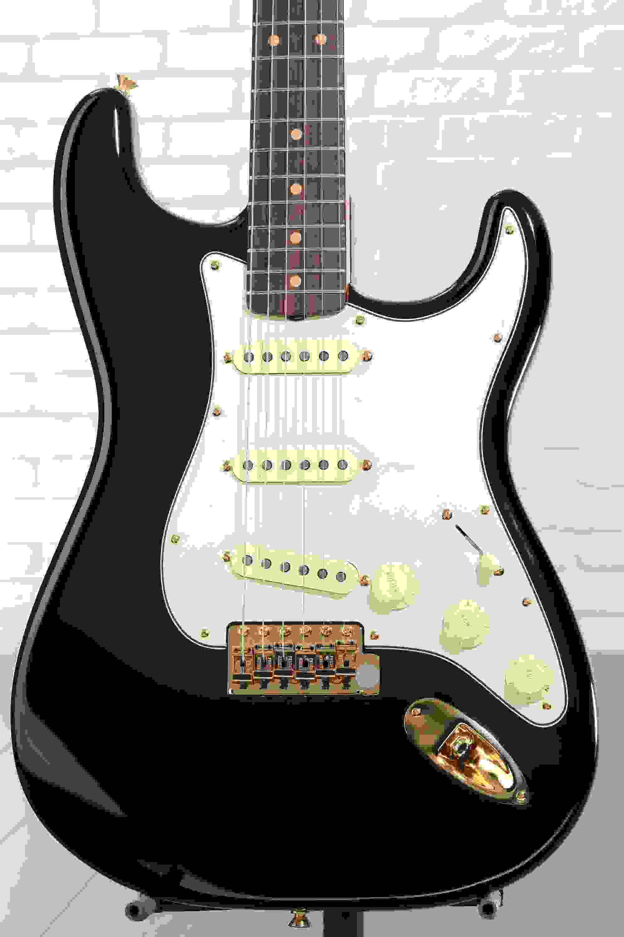 Fender American Vintage II 1961 Stratocaster Electric Guitar - Black, Rosewood Fingerboard, Sweetwater Exclusive
