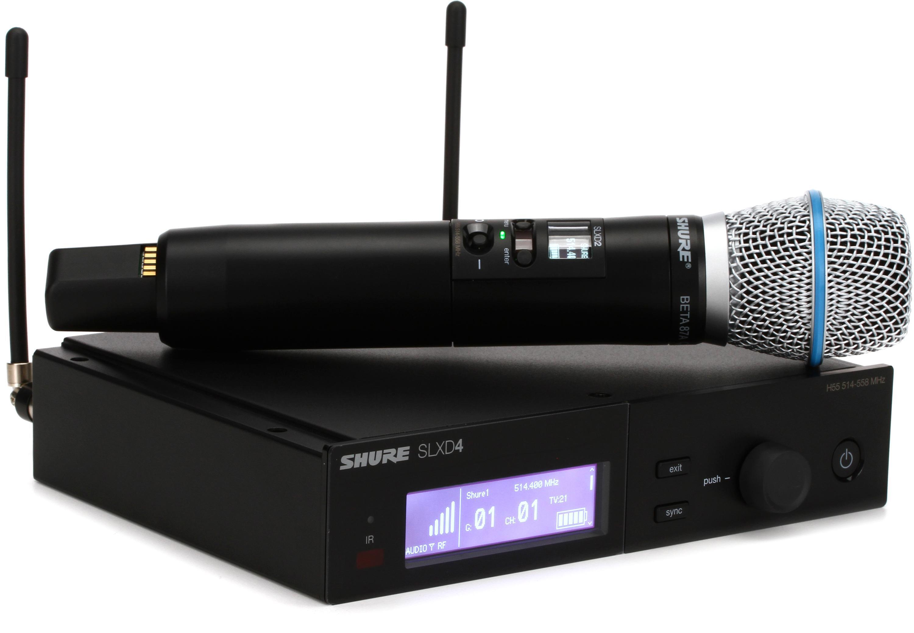 Shure SLX-D Wireless System SLXD24/B87A - H55 Band - wireless microphone  system - SLXD24/B87A-H55 - Microphones - CDW.ca