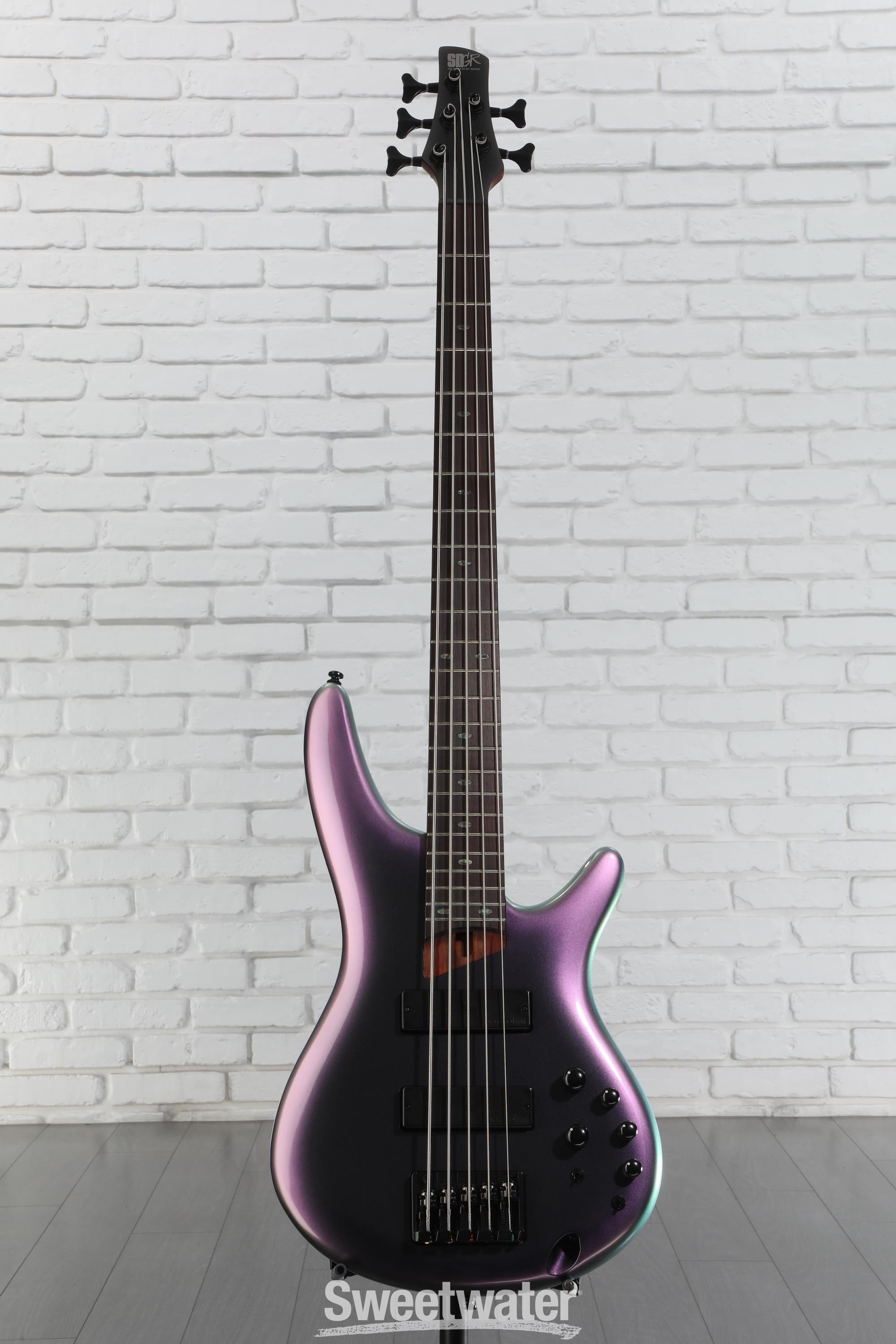 Ibanez SR505E Bass Guitar - Black Aurora Burst | Sweetwater