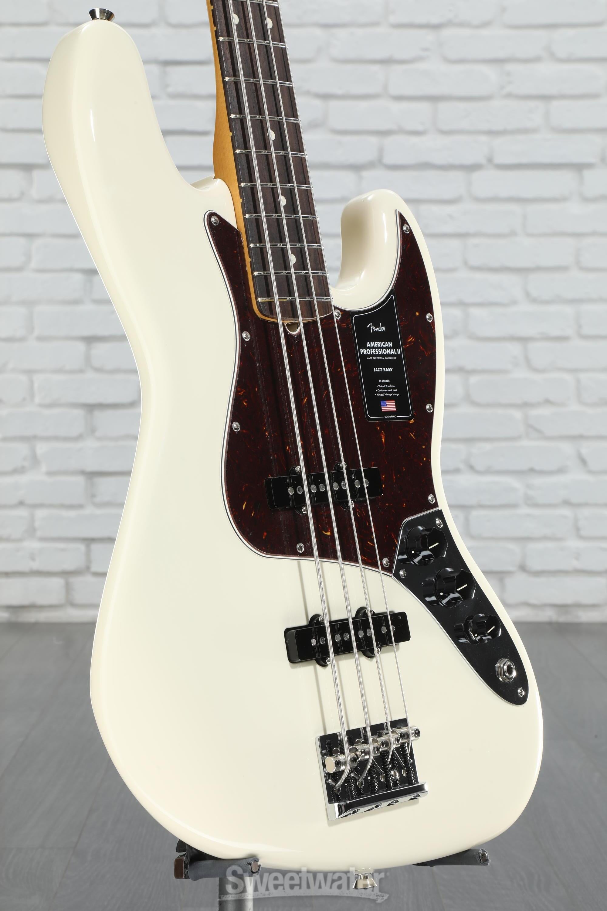 【スーパーセール】 Bass Jazz II Professional American Fender - White Olympic ベース