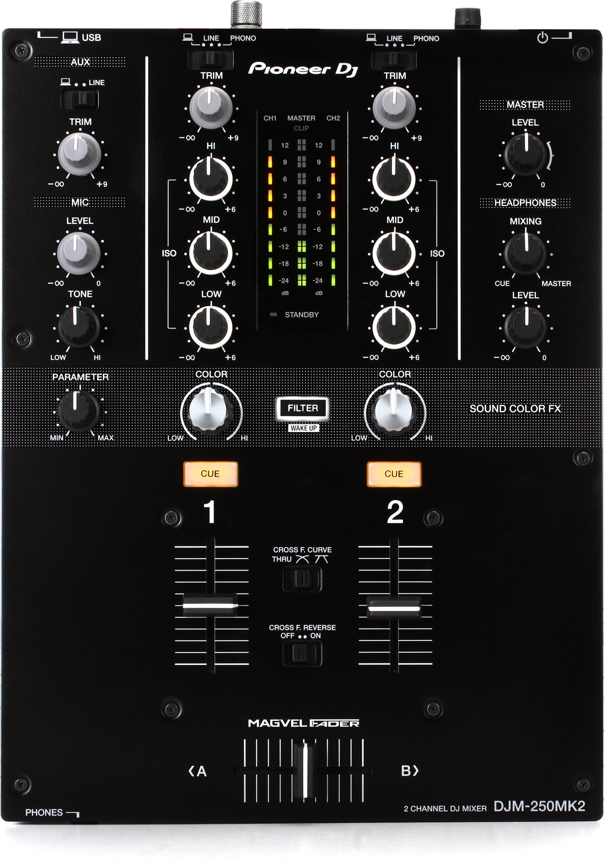 DJ　2-channel　DJM-250MK2　Pioneer　Sweetwater　DJ　Mixer