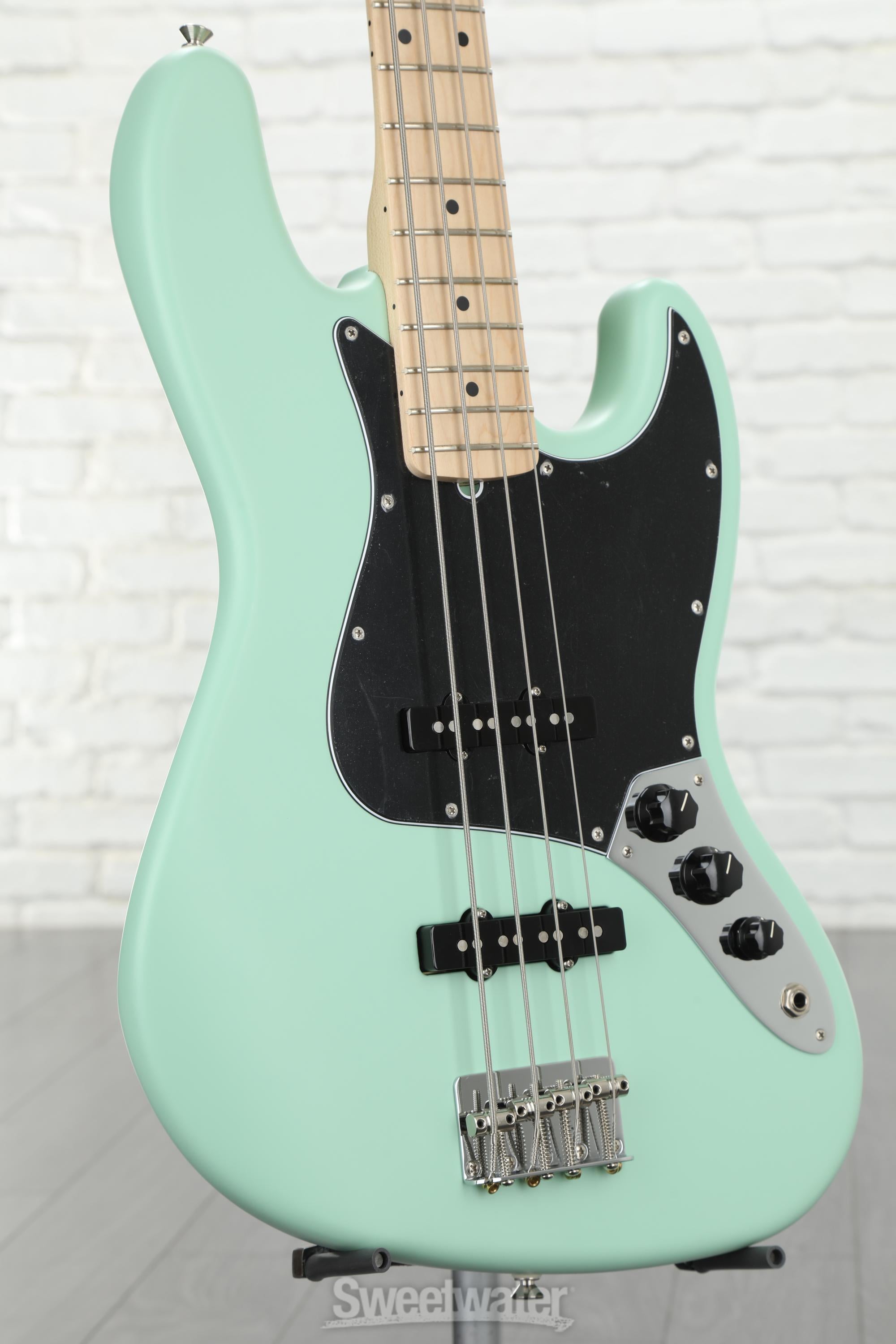 Fender American Performer Jazz Bass - Satin Surf Green with Maple  Fingerboard | Sweetwater