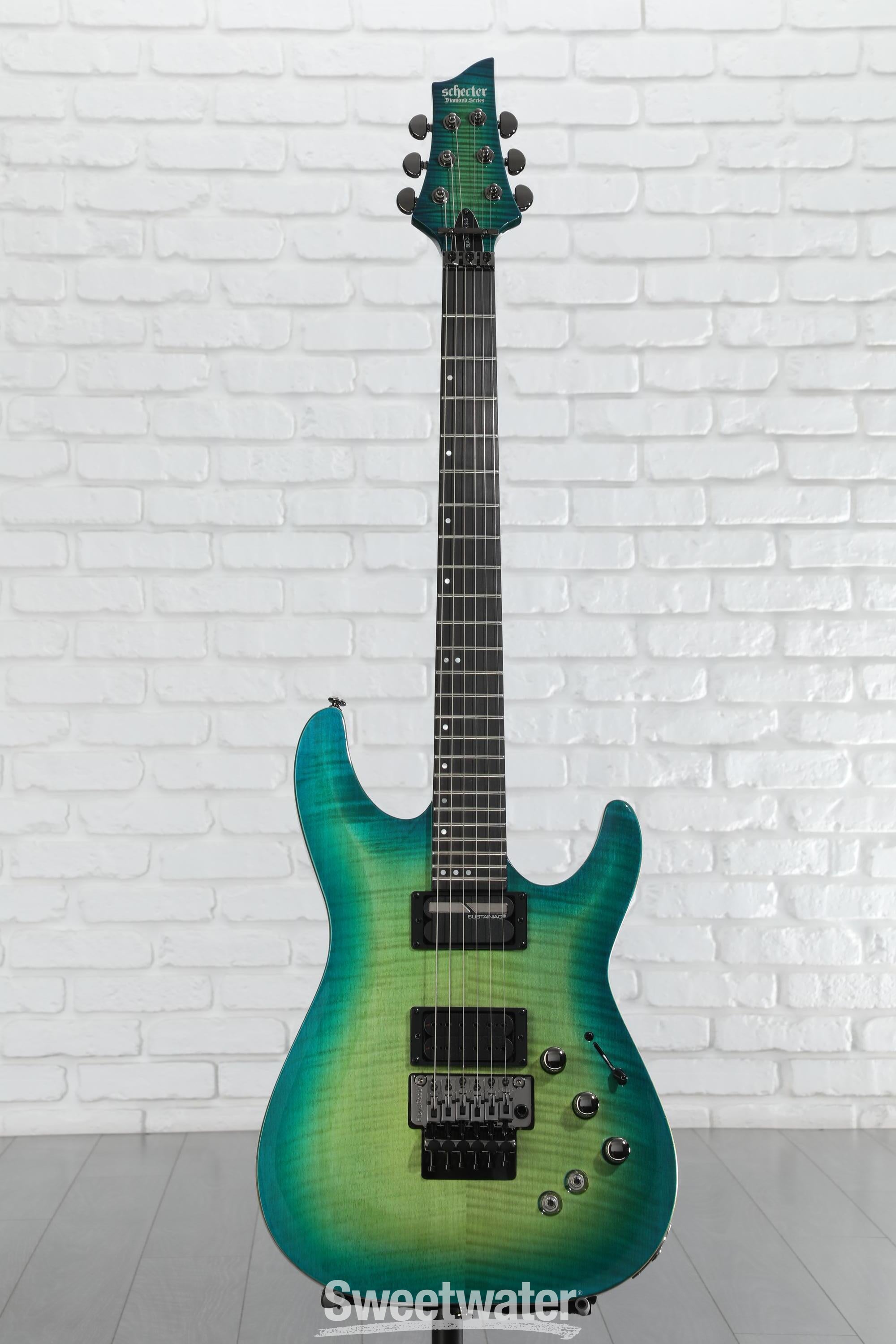 Schecter BlackJack SLS C-1 FR-S Electric Guitar - Aquaburst