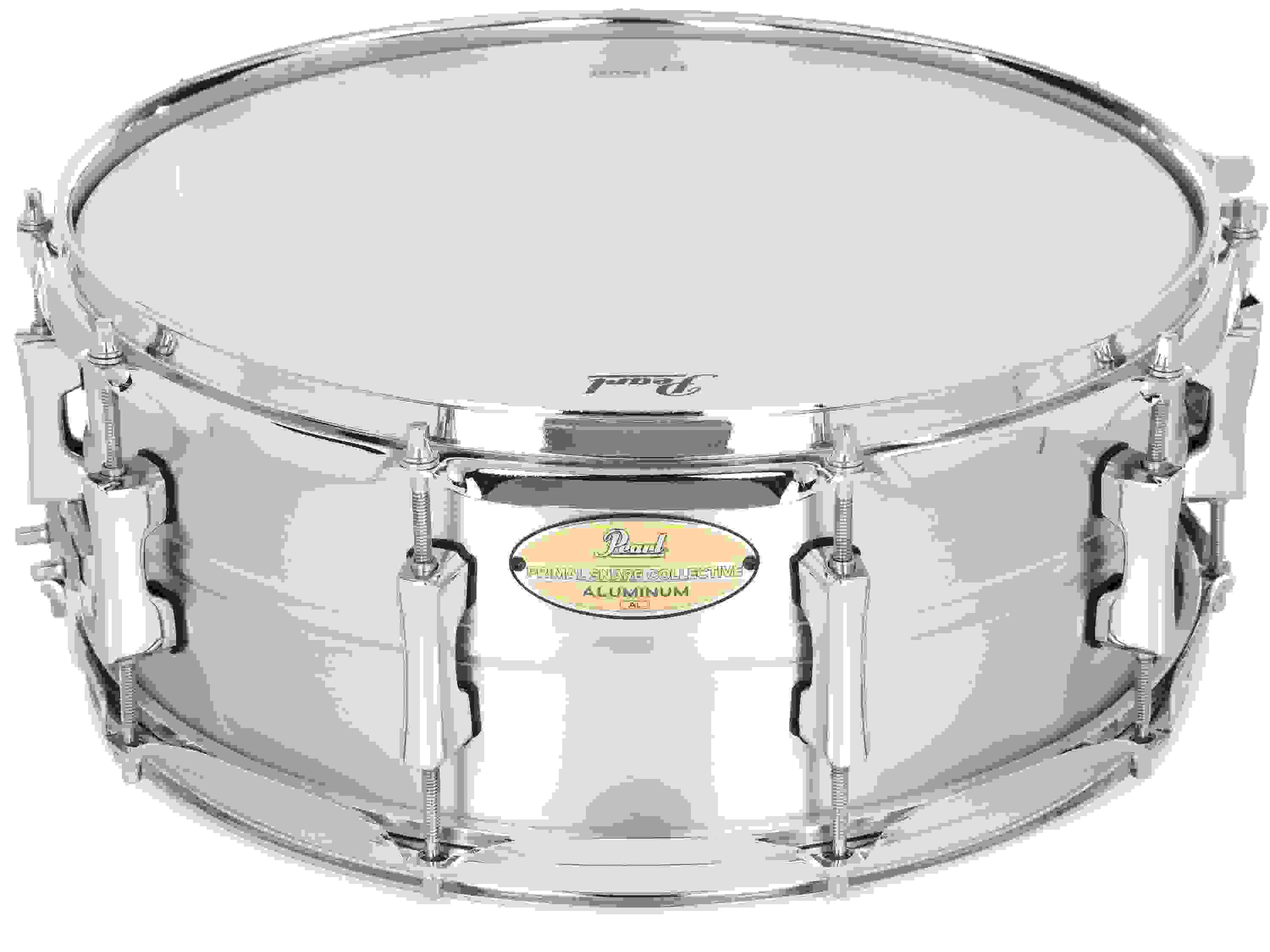 Pearl Primal Collective Snare Drum - 5.5 inches x 14 inches, Brushed Aluminum