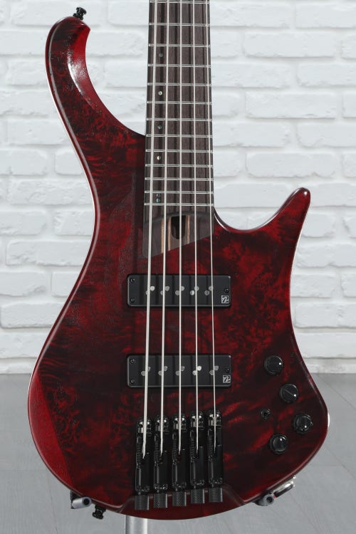 Ibanez EHB Ergonomic Headless 5-string Bass Guitar - Stained Wine Red Low Gloss