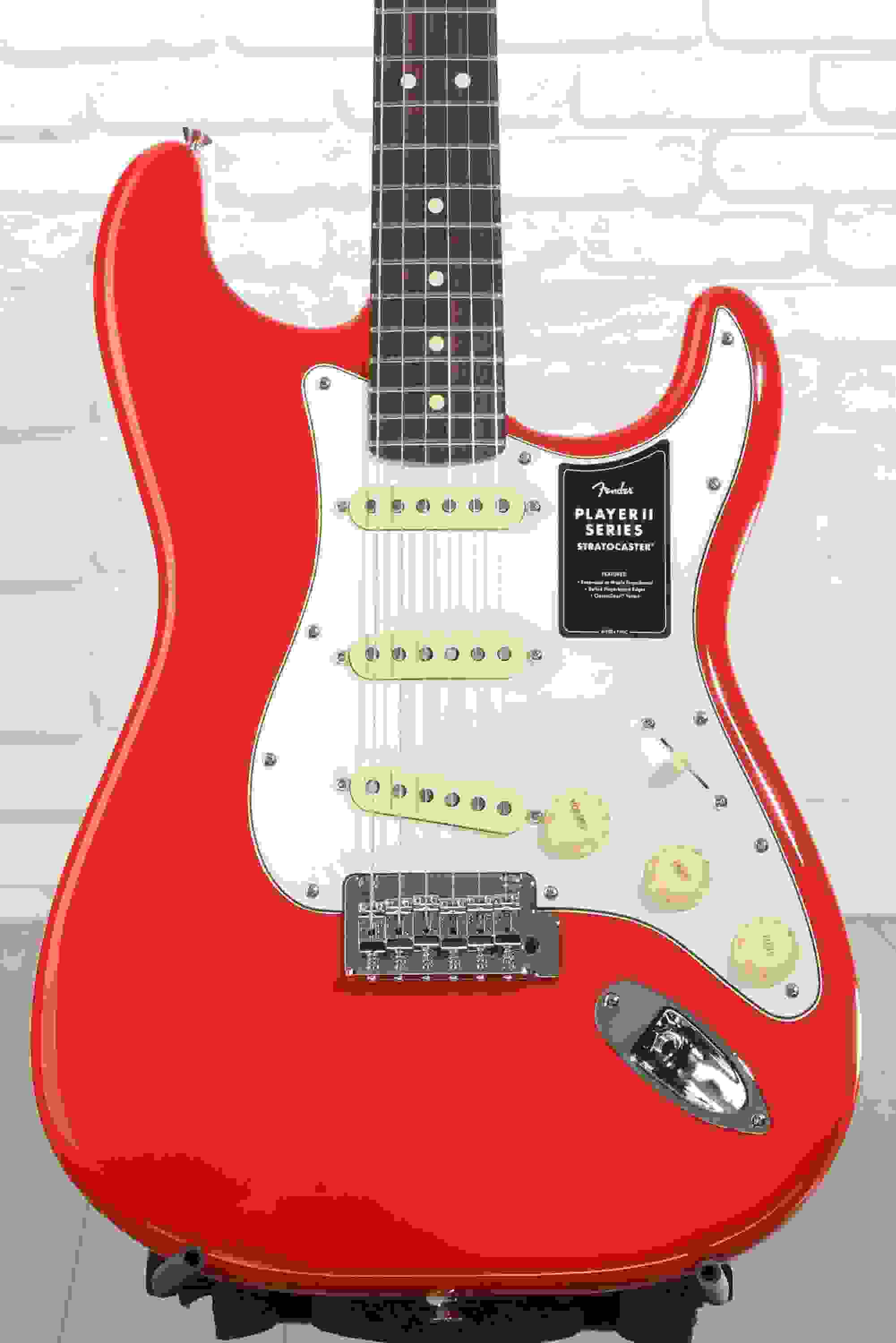 Fender Player II Stratocaster Electric Guitar - Coral Red with Rosewood Fingerboard
