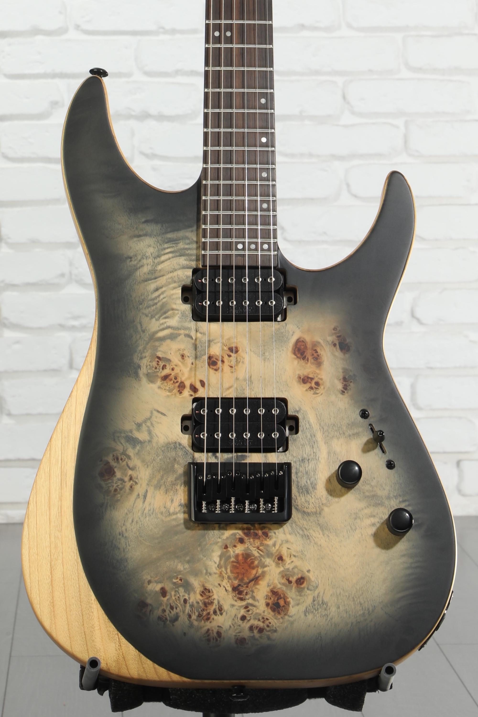 Schecter Reaper-6 - Satin Charcoal Burst Reviews | Sweetwater