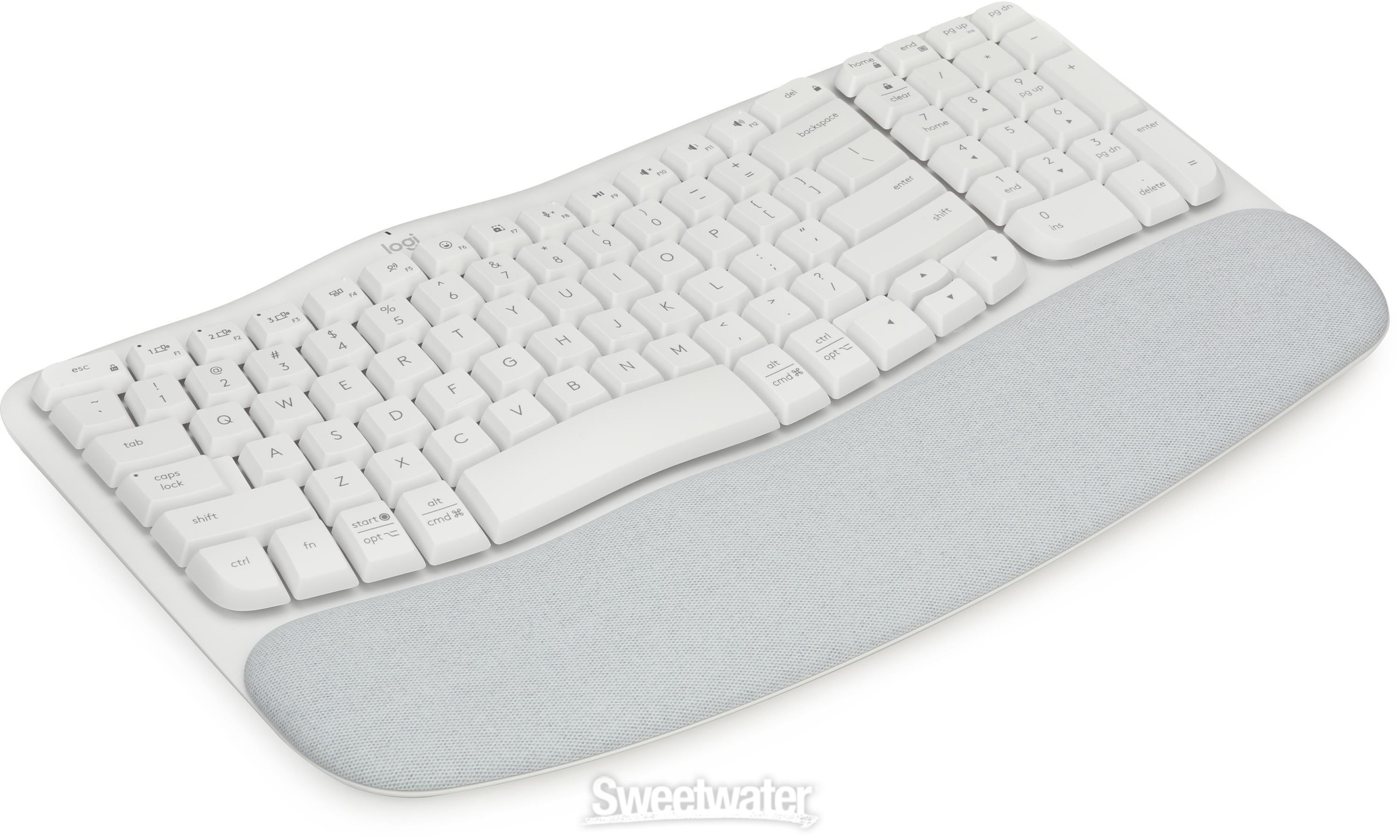 Logitech Wave Keys Wireless Ergonomic Keyboard - Off-white