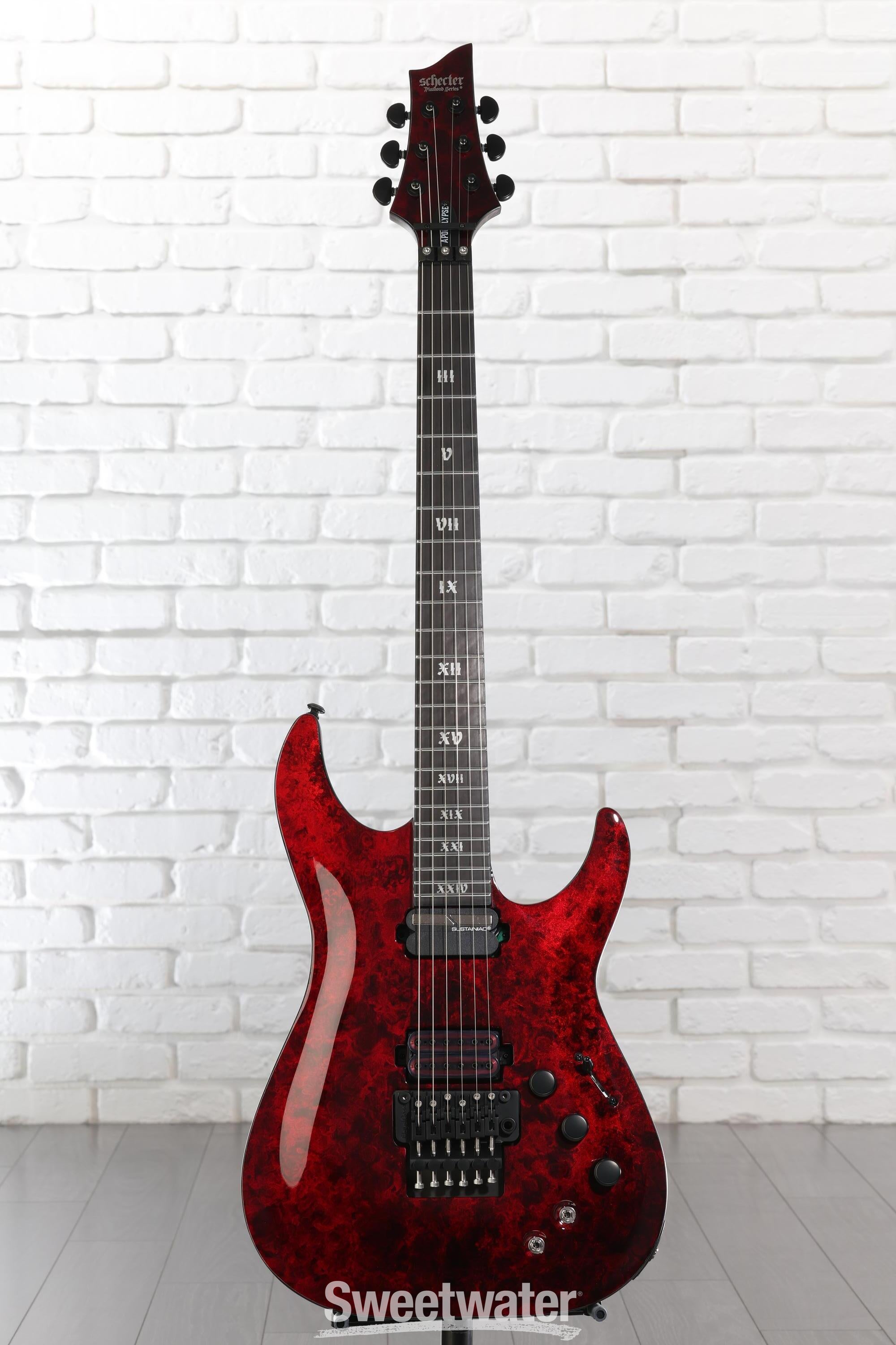 Schecter ワインレッド エレキギター Amazon | Schecter シェクター Hellraiser C-1 FR エレキギター, Black