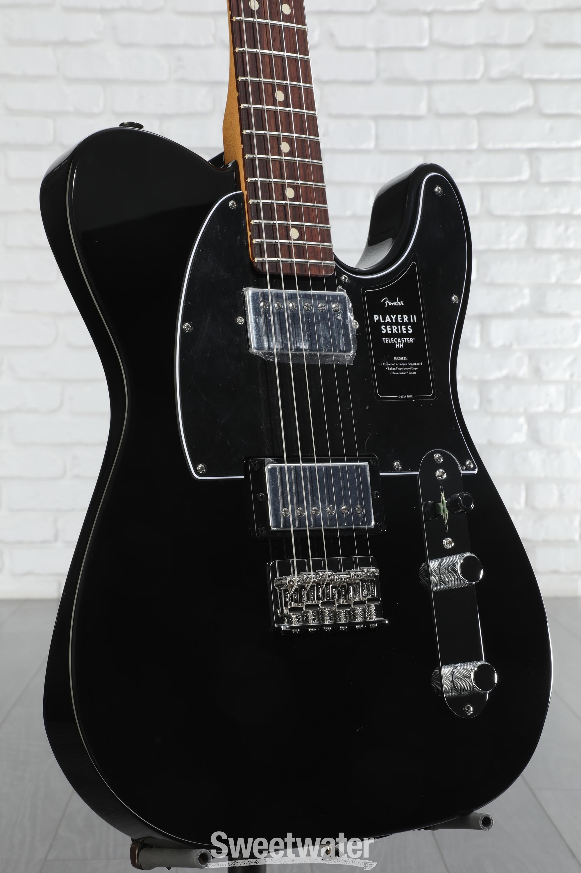 Fender Player II Telecaster HH Electric Guitar - Black with