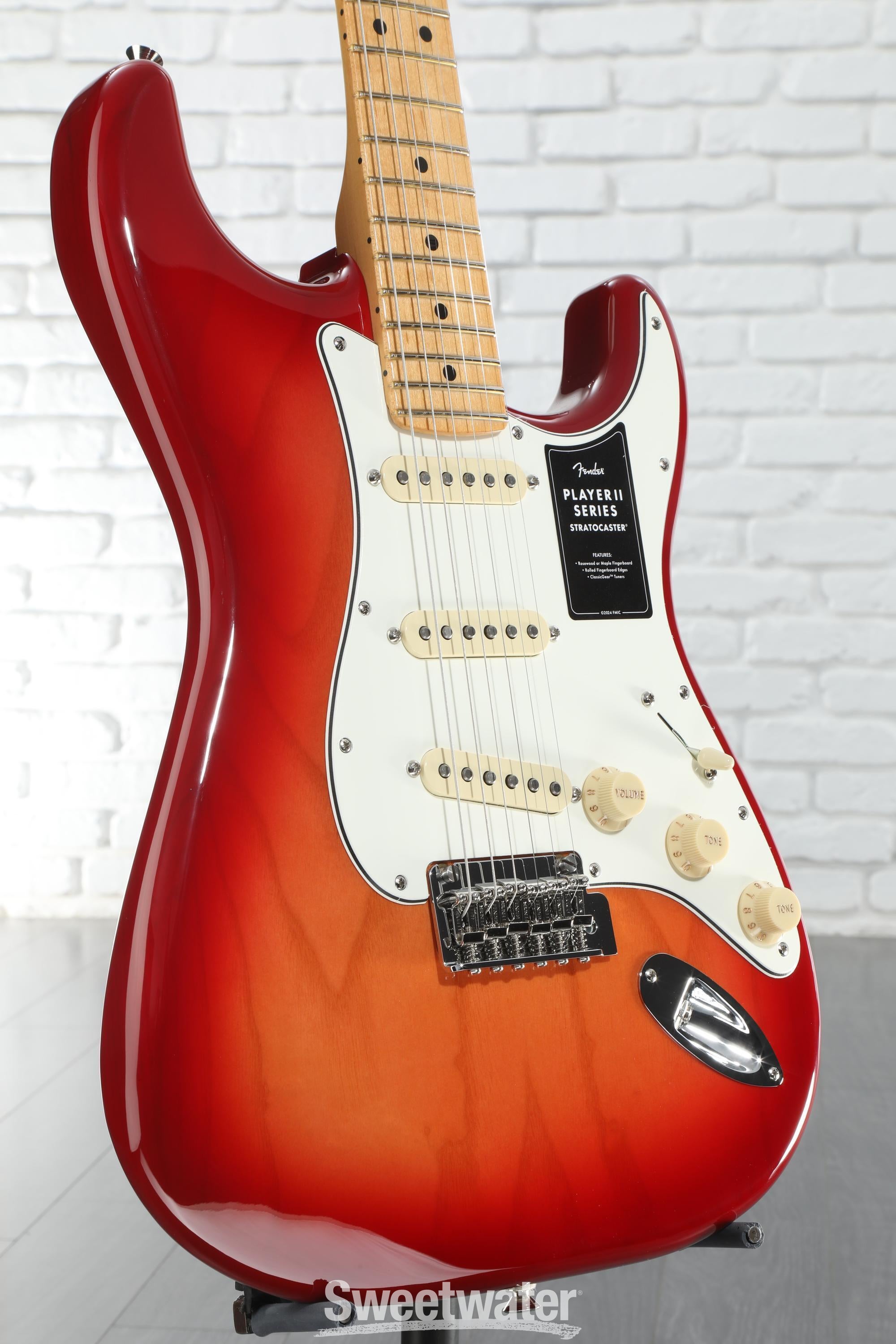 Fender Player II Stratocaster Electric Guitar - Aged Cherry