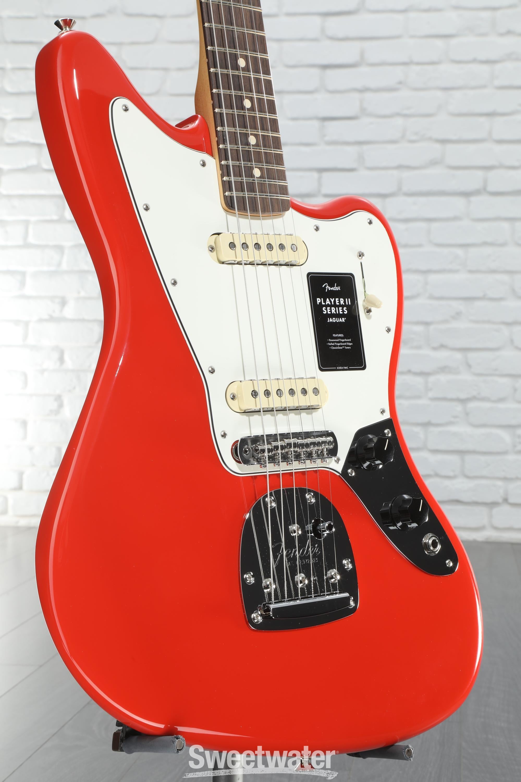 Fender Player II Jaguar Electric Guitar - Coral Red | Sweetwater