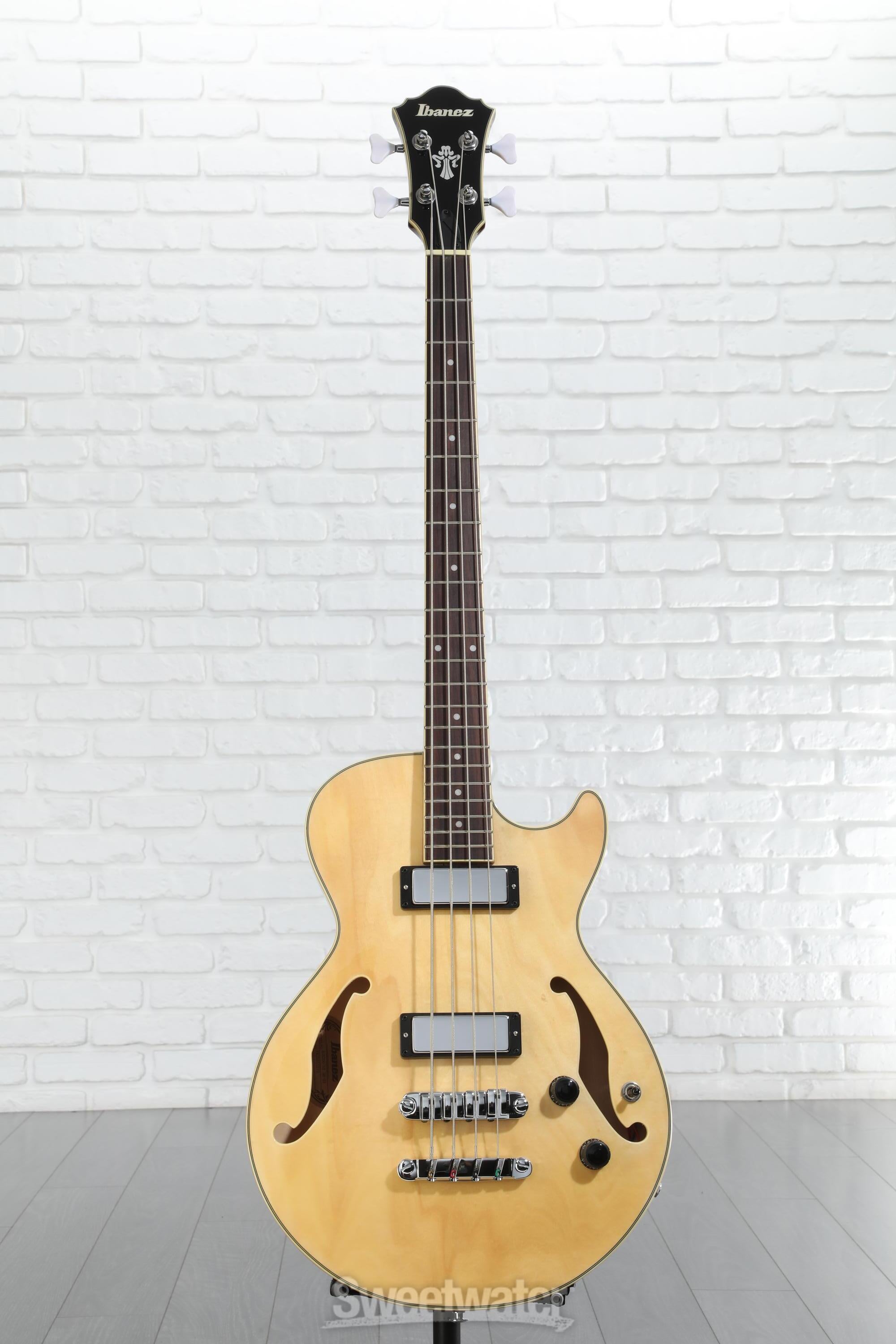 Ibanez AGB200 Semi-hollow Bass Guitar - Natural | Sweetwater