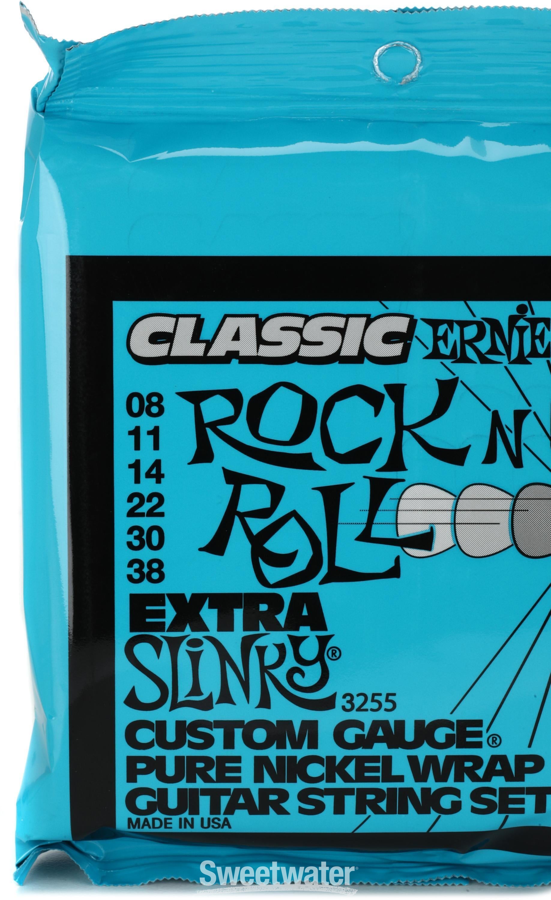 Ernie Ball 3255 Extra Slinky Classic Rock N Roll Electric Guitar