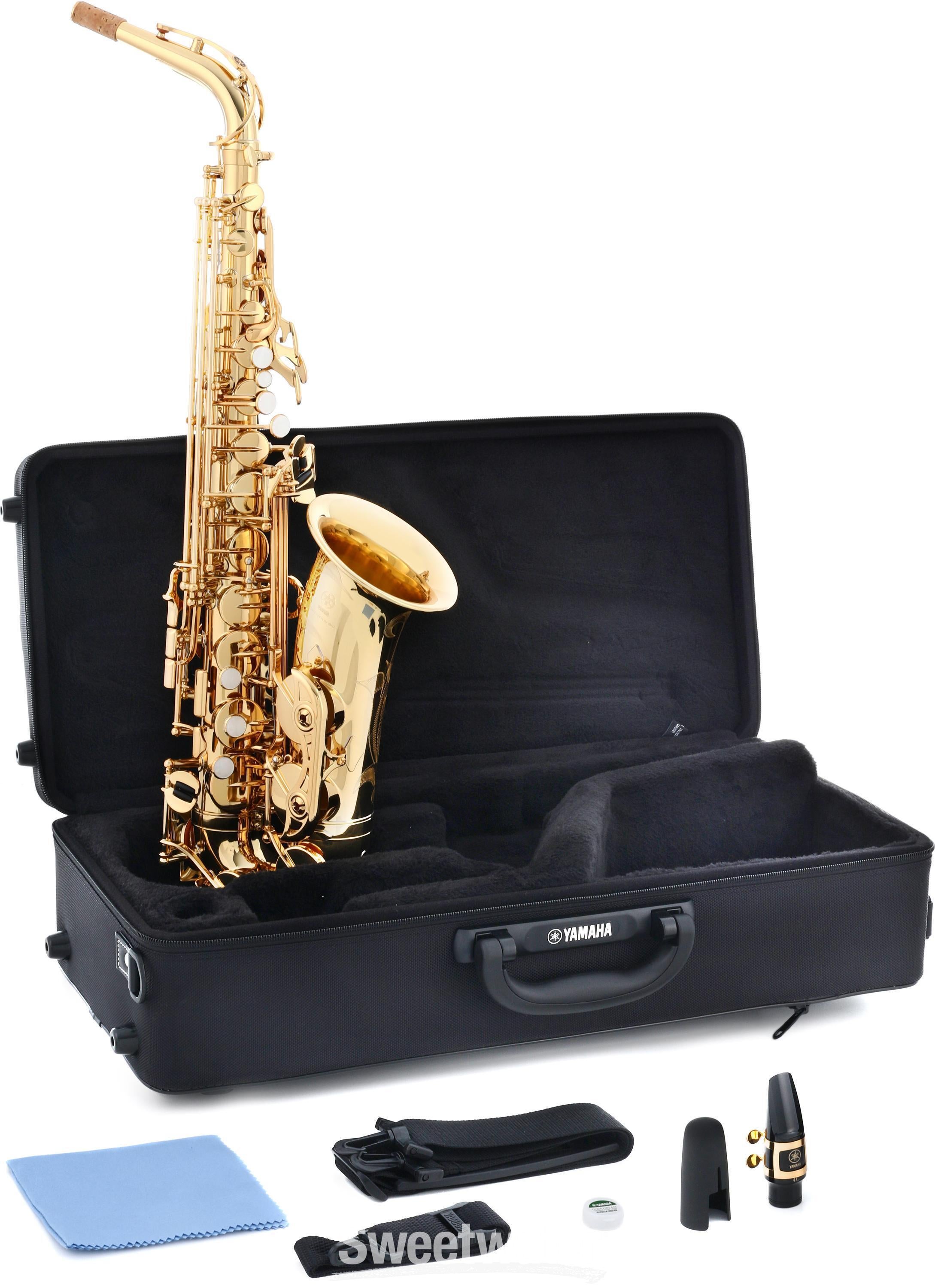 Yamaha YAS-480 Intermediate Alto Saxophone - Gold Lacquer | Sweetwater