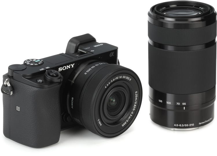 Sony Alpha 6100 Camera Kit with 16-50mm and 55-210mm Lenses
