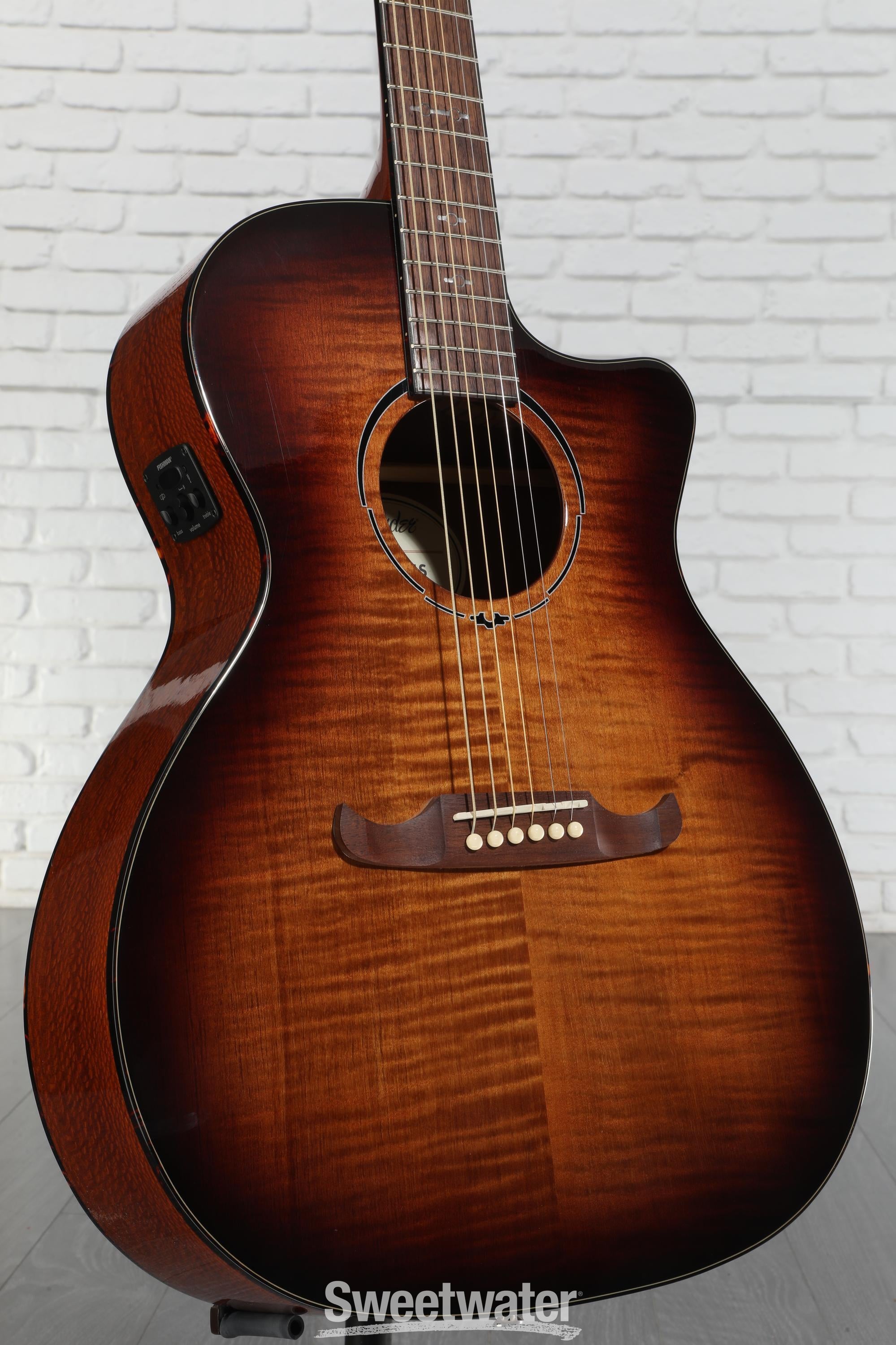 Fender FA-345CE Auditorium - 3-Tone Tea Burst | Sweetwater