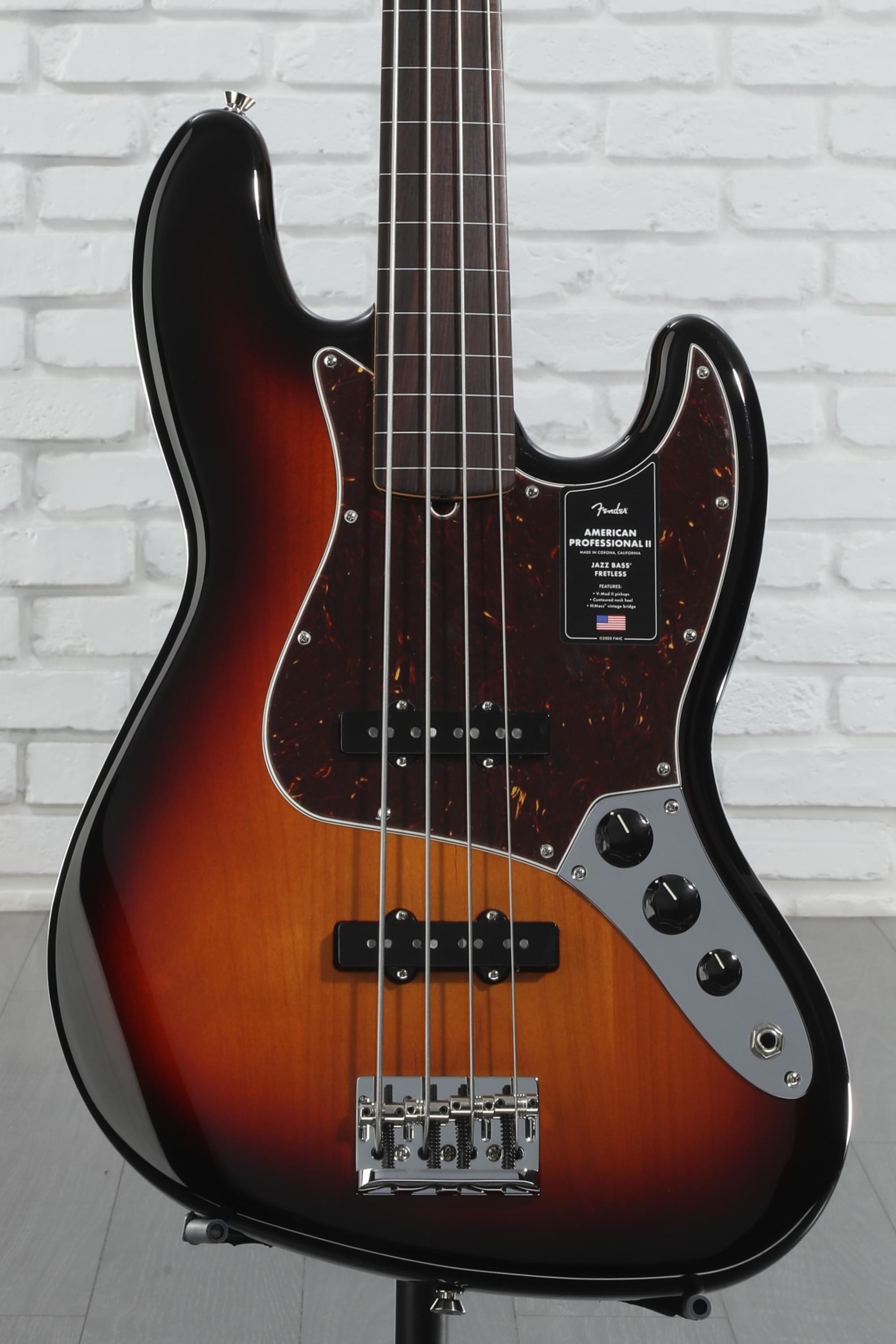 Fender American Professional II Jazz Bass Fretless - 3 Color