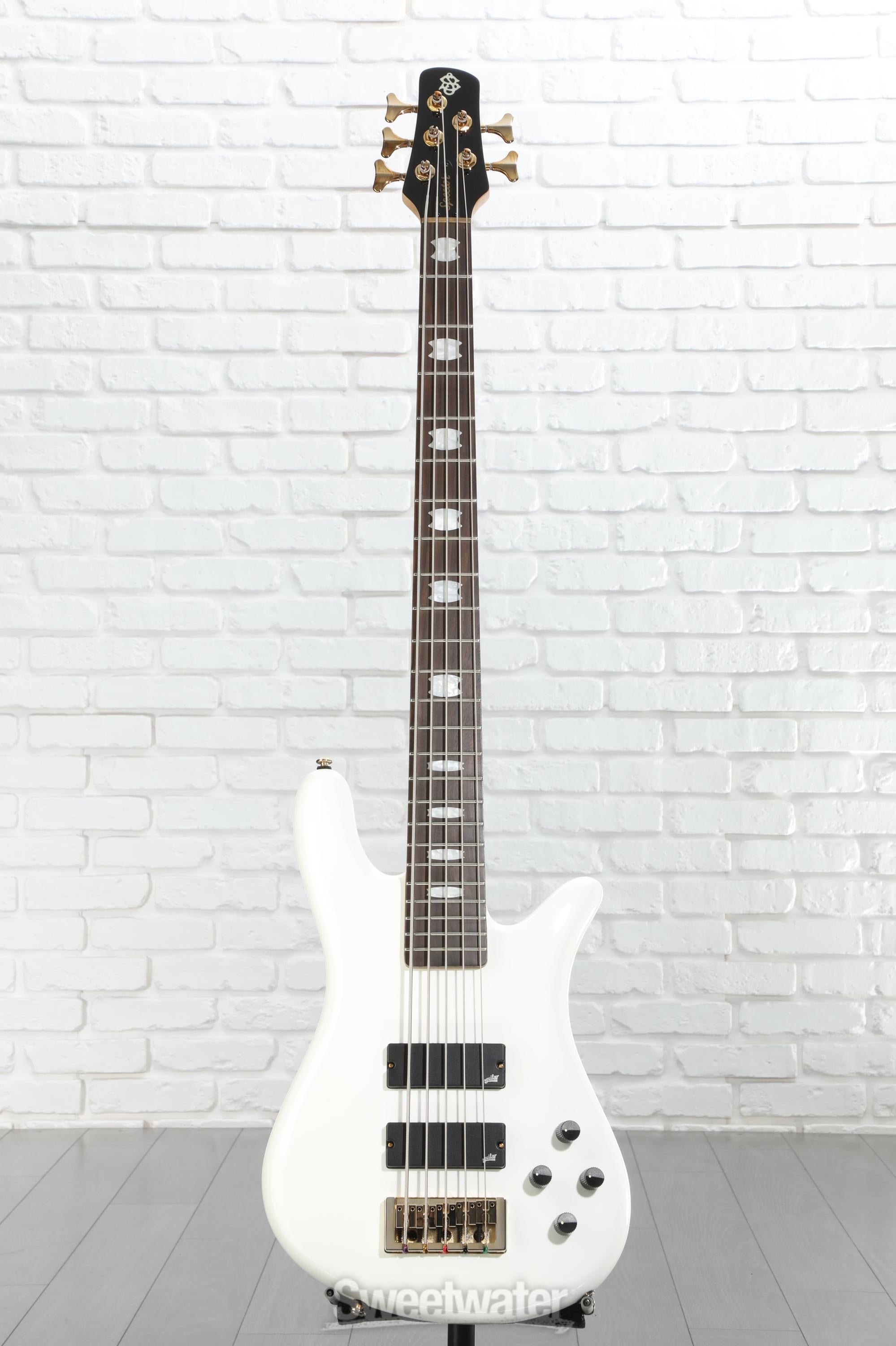 Spector Icon NS-5 5-string Electric Bass Guitar - White Gloss