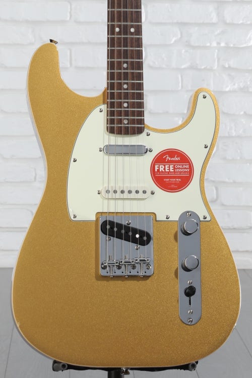 Squier Paranormal Custom Nashville Stratocaster Electric Guitar - Aztec Gold