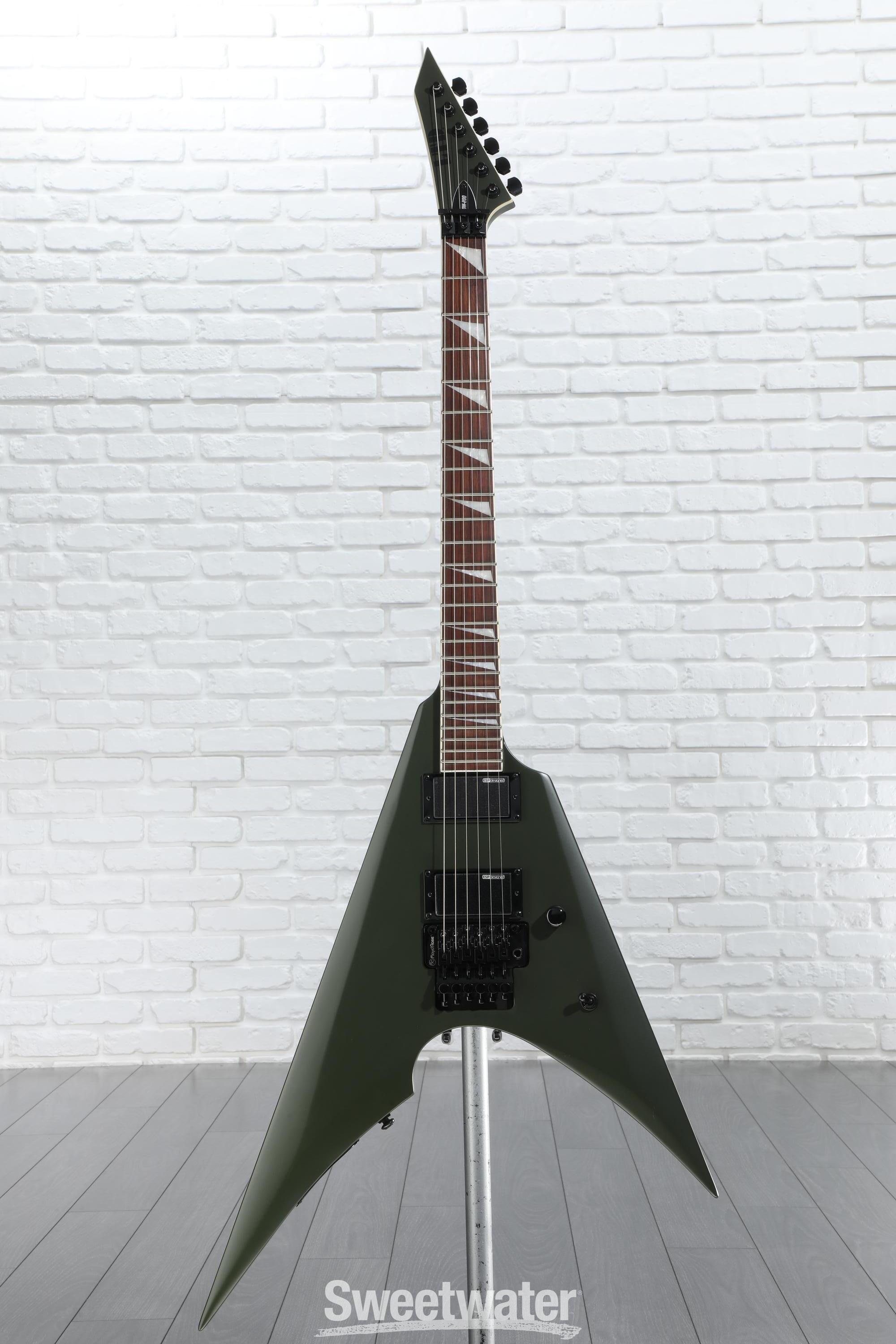ESP LTD Arrow 200 Electric Guitar Military Green Reviews Sweetwater