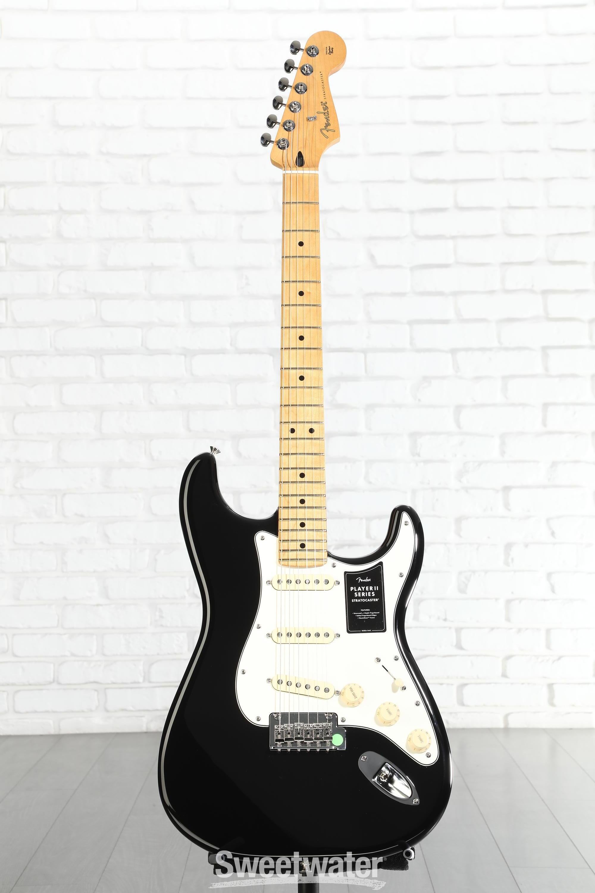 Fender Player II Stratocaster Electric Guitar - Black with Maple