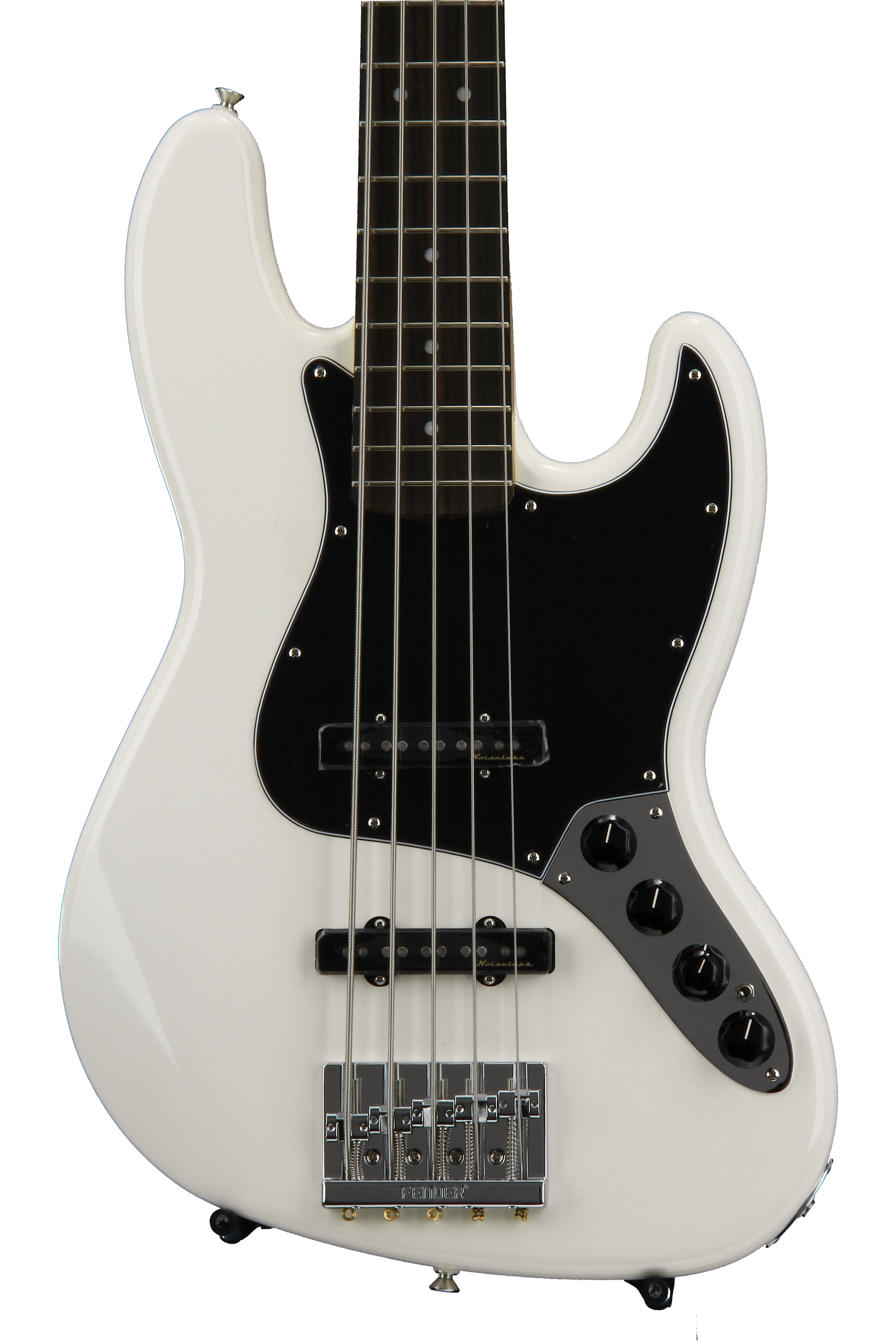 Fender Deluxe Active J Bass V - Olympic White with Rosewood