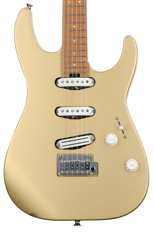 Charvel Pro-Mod DK22 SSS 2PT CM - Pharaoh Gold | Sweetwater
