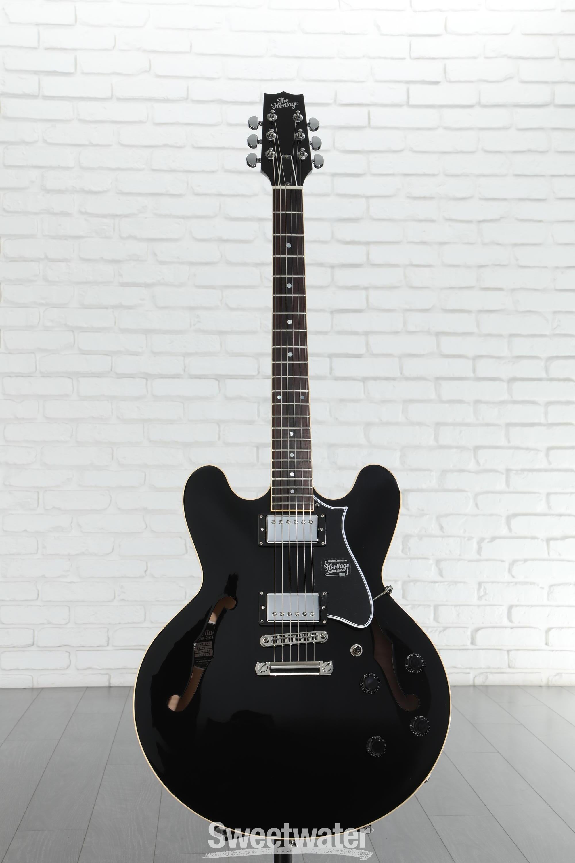 Heritage H-535 Ebony セミアコ USA製 Heritage H-535 - Ebony - Eddie's Guitars
