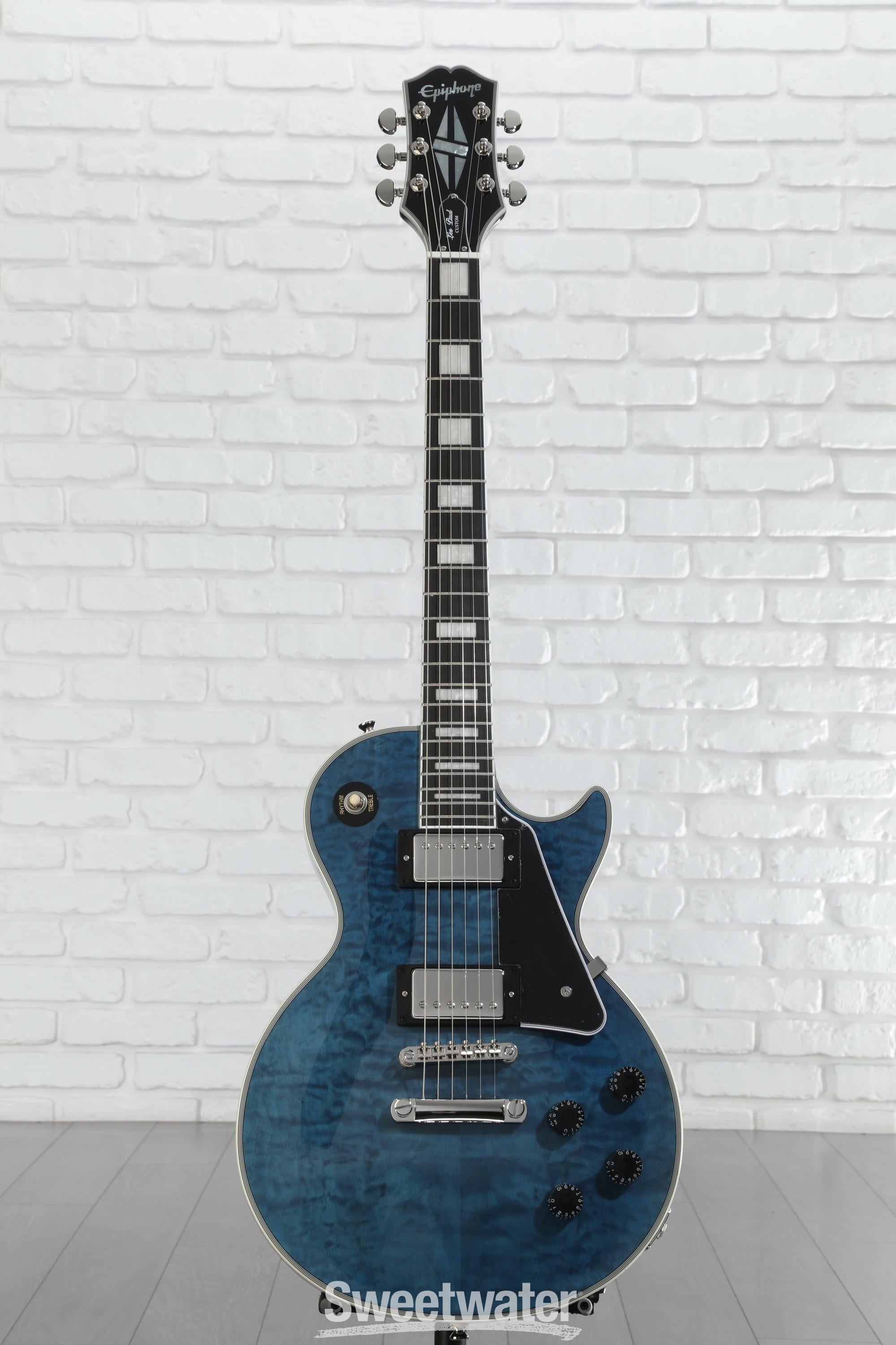 ギター Epiphone LesPaul Custom Quilt Viper Blue Epiphone Les Paul Custom Quilt Viper Blue Limited edition