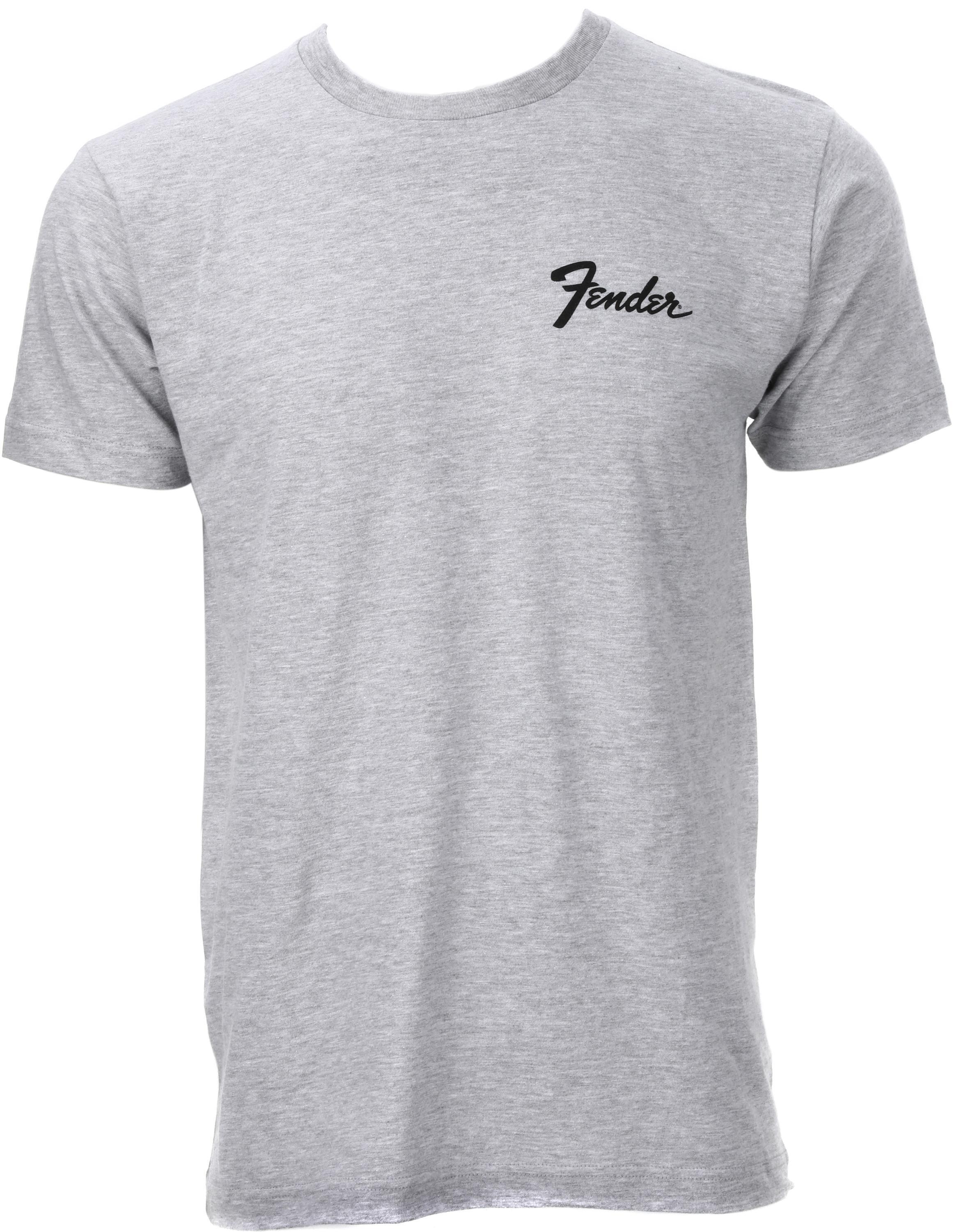 Fender Transition Logo Tshirt Large, Gray Sweetwater