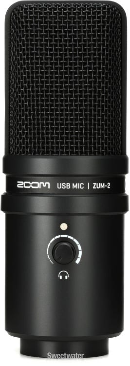 Zoom ZUM-2 Podcast Mic Pack with ZUM-2 Mic, Headphones, Desktop Stand,  Cable & Windscreen
