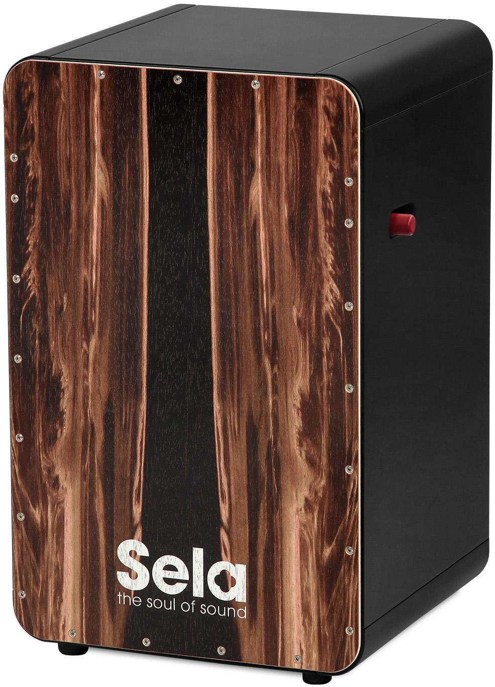 Sela カホン CaSela Sela CaSela Pro Snare Cajon - Black/Dark Nut | Sweetwater