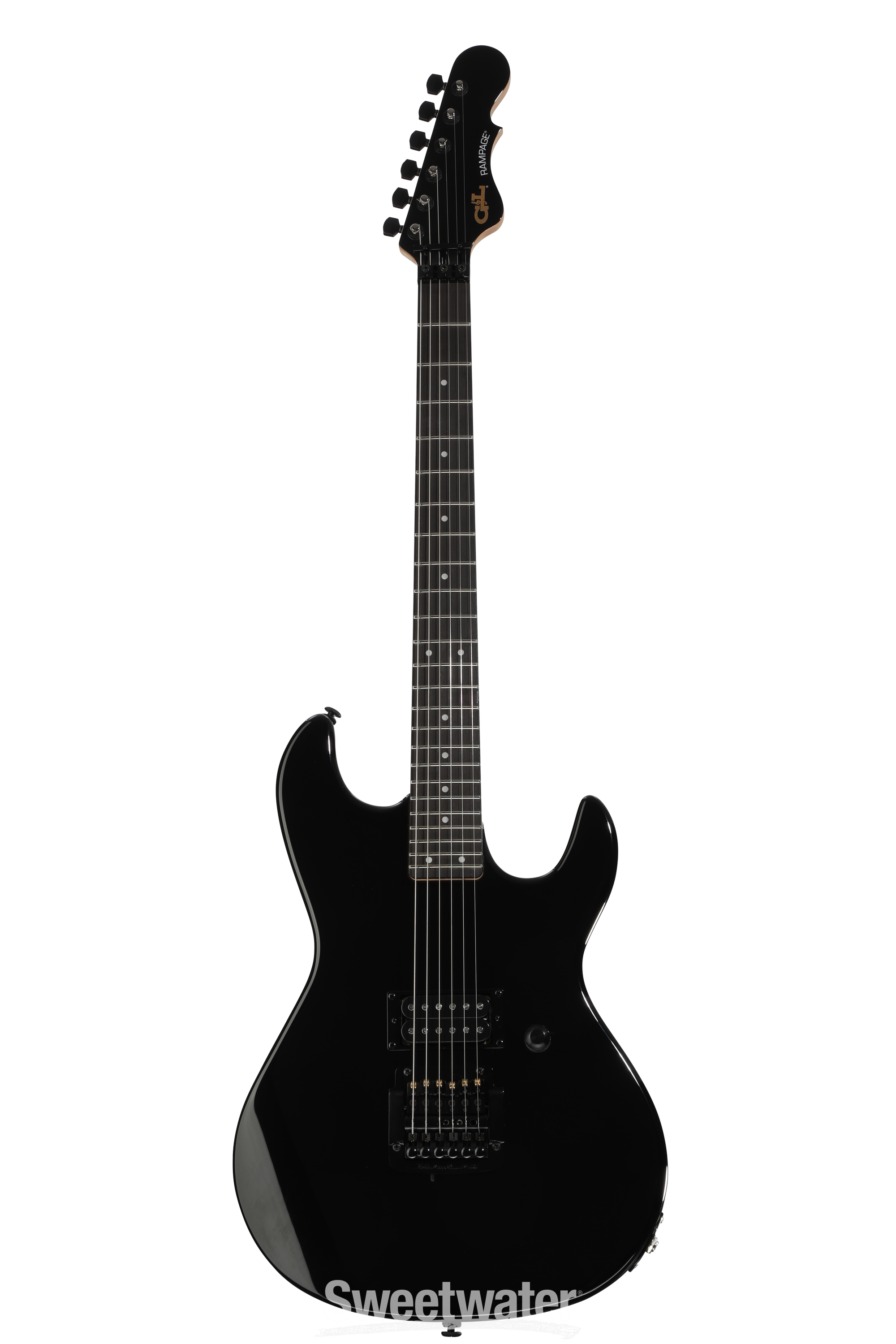 ギター G&L k.ue G&L Fullerton Deluxe Rampage 24 Kahler Electric Guitar - Jet