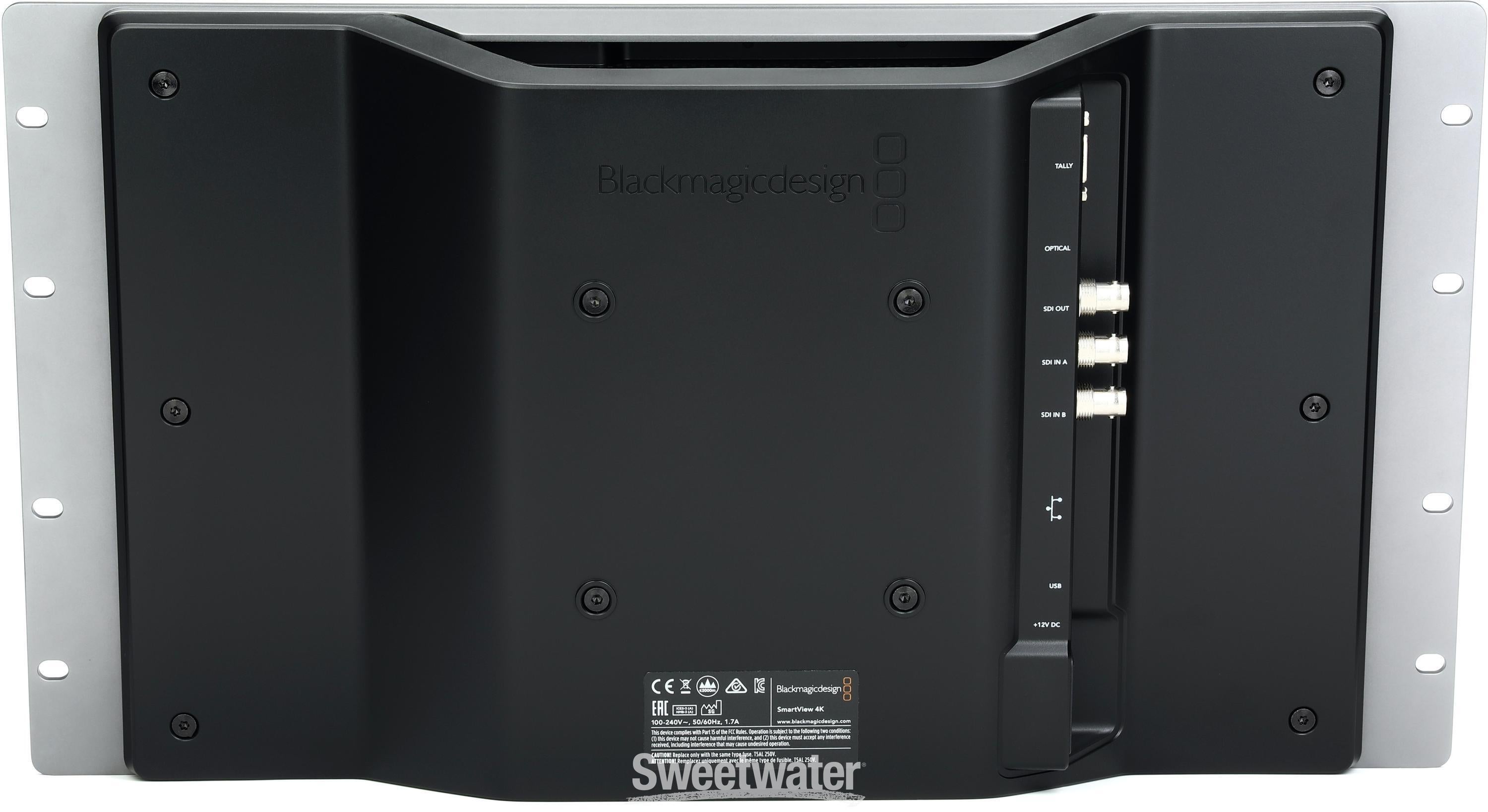 Blackmagic Design SmartView 4K 2 15.6-inch Ultra HD 12G-SDI Broadcast Rack  Monitor | Sweetwater