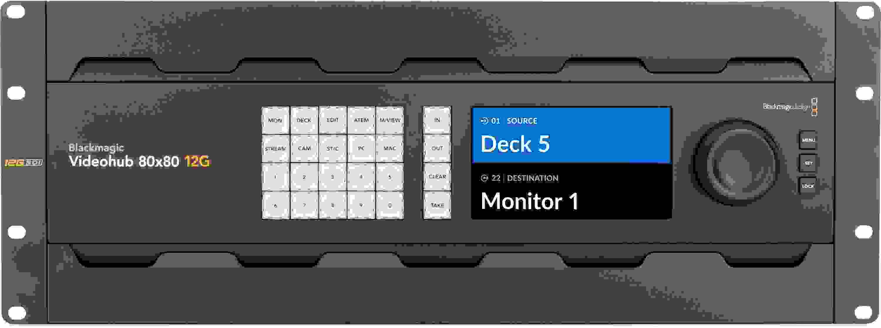 Blackmagic Design Videohub 80x80 12G Video Router | Sweetwater
