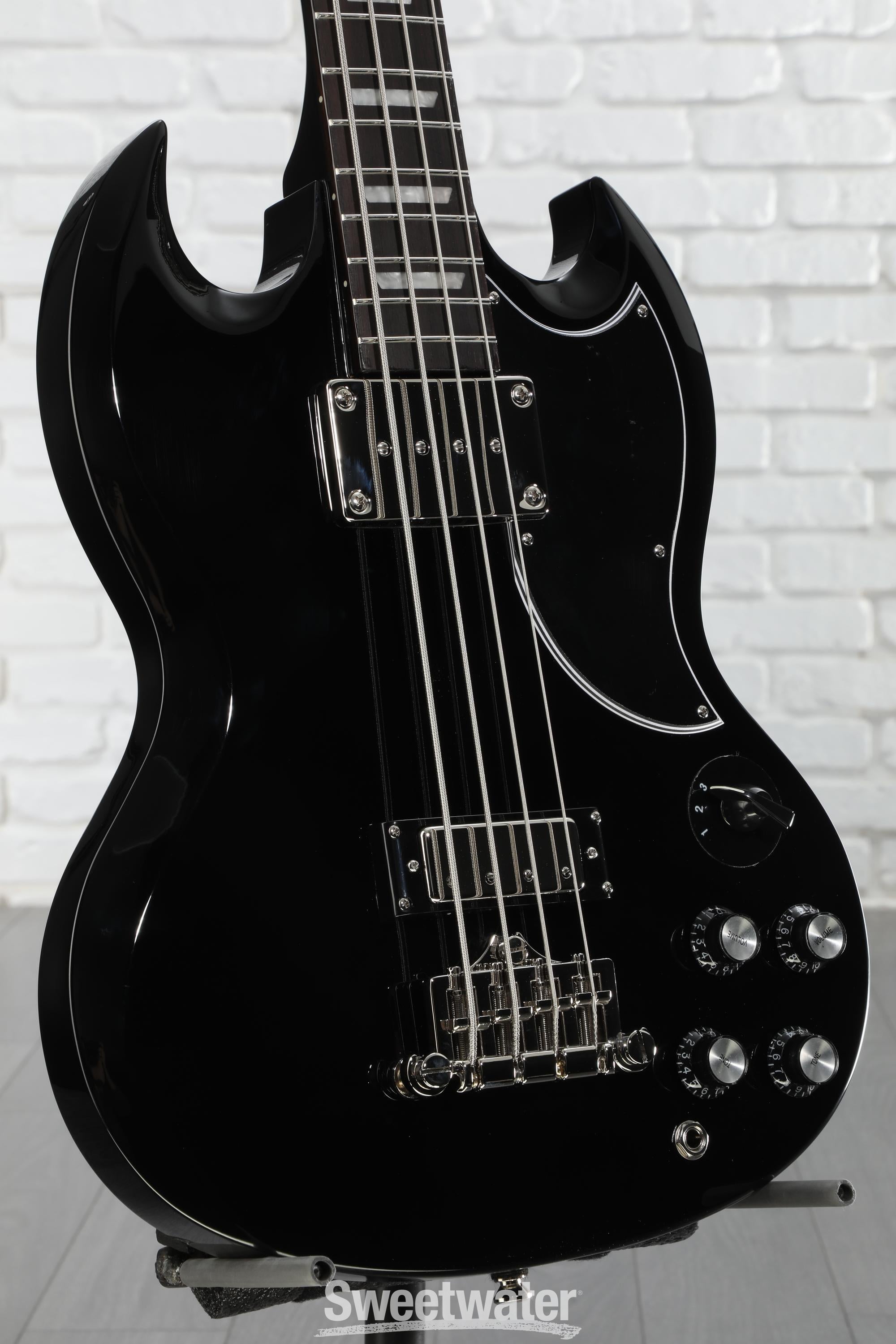 Epiphone EB-3 Bass Guitar - Ebony | Sweetwater