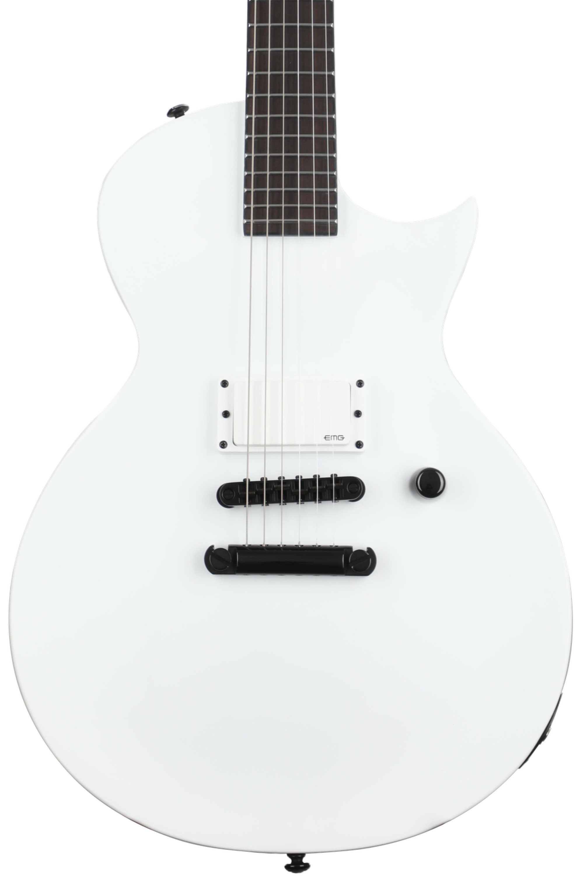 ESP LTD EC Arctic Metal Electric Guitar - Snow White Satin