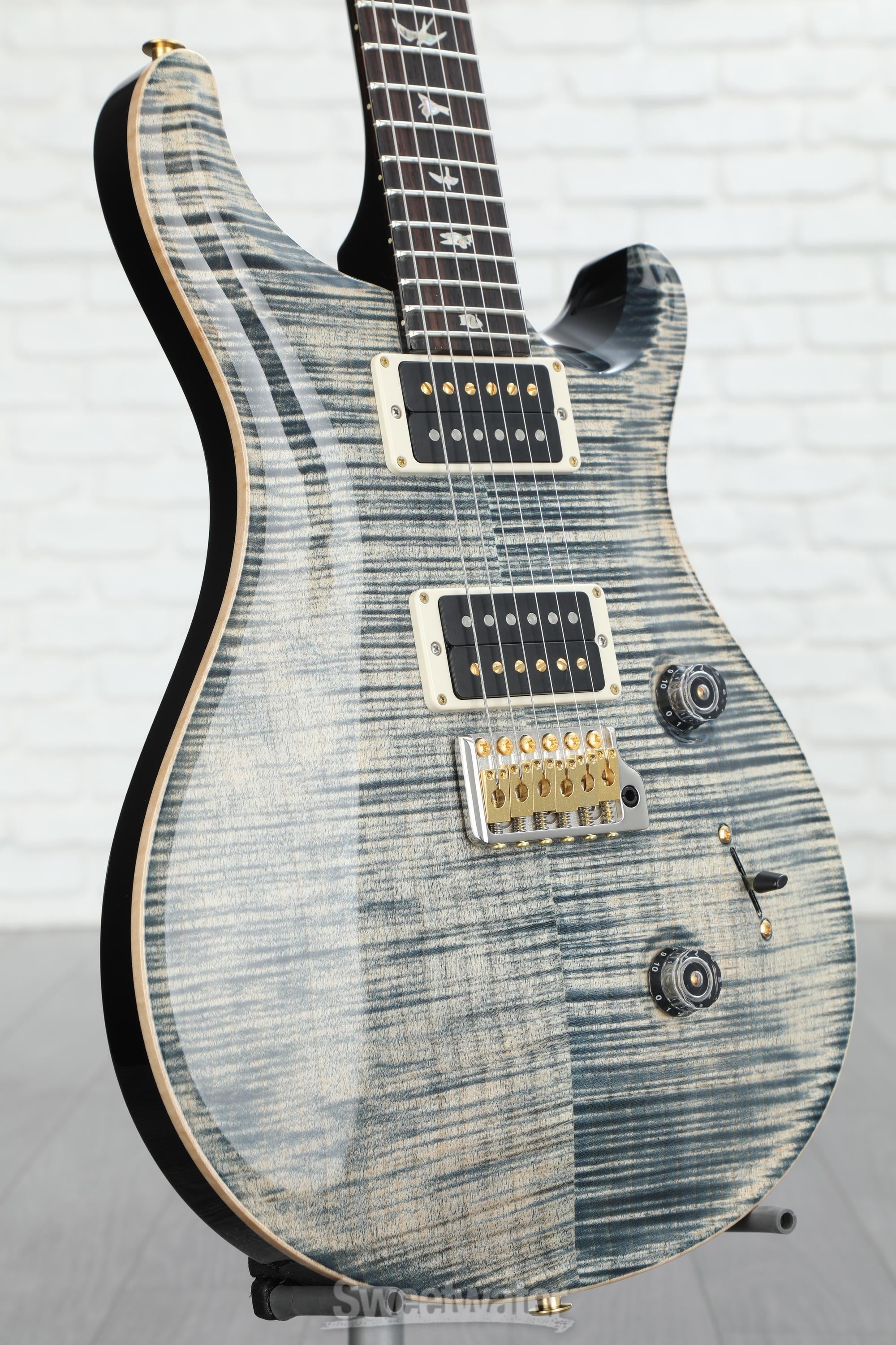 PRS Custom 24 10-Top Electric Guitar - Faded Whale Blue