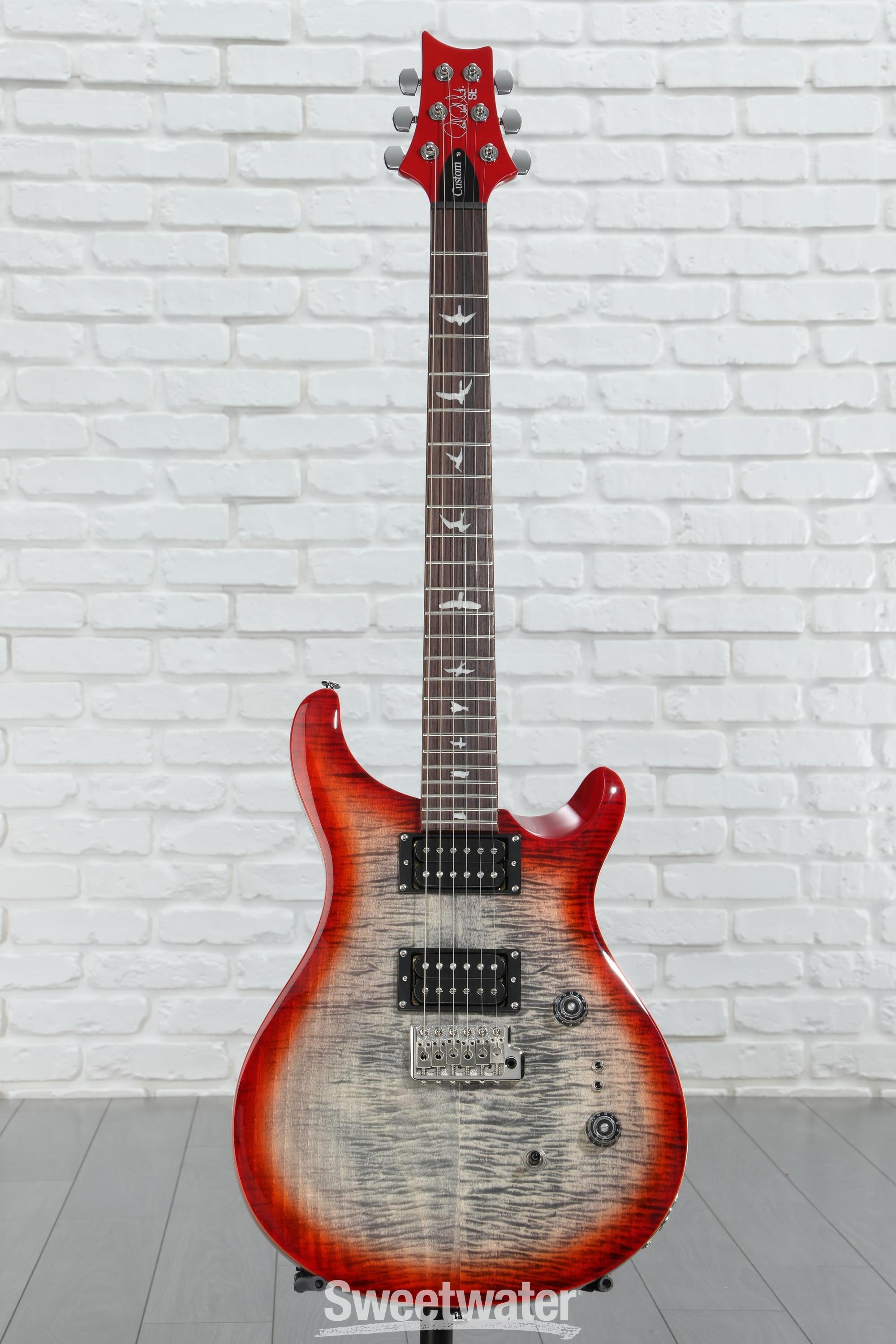 PRS SE Custom 24-08 Electric Guitar - Charcoal Cherry Burst